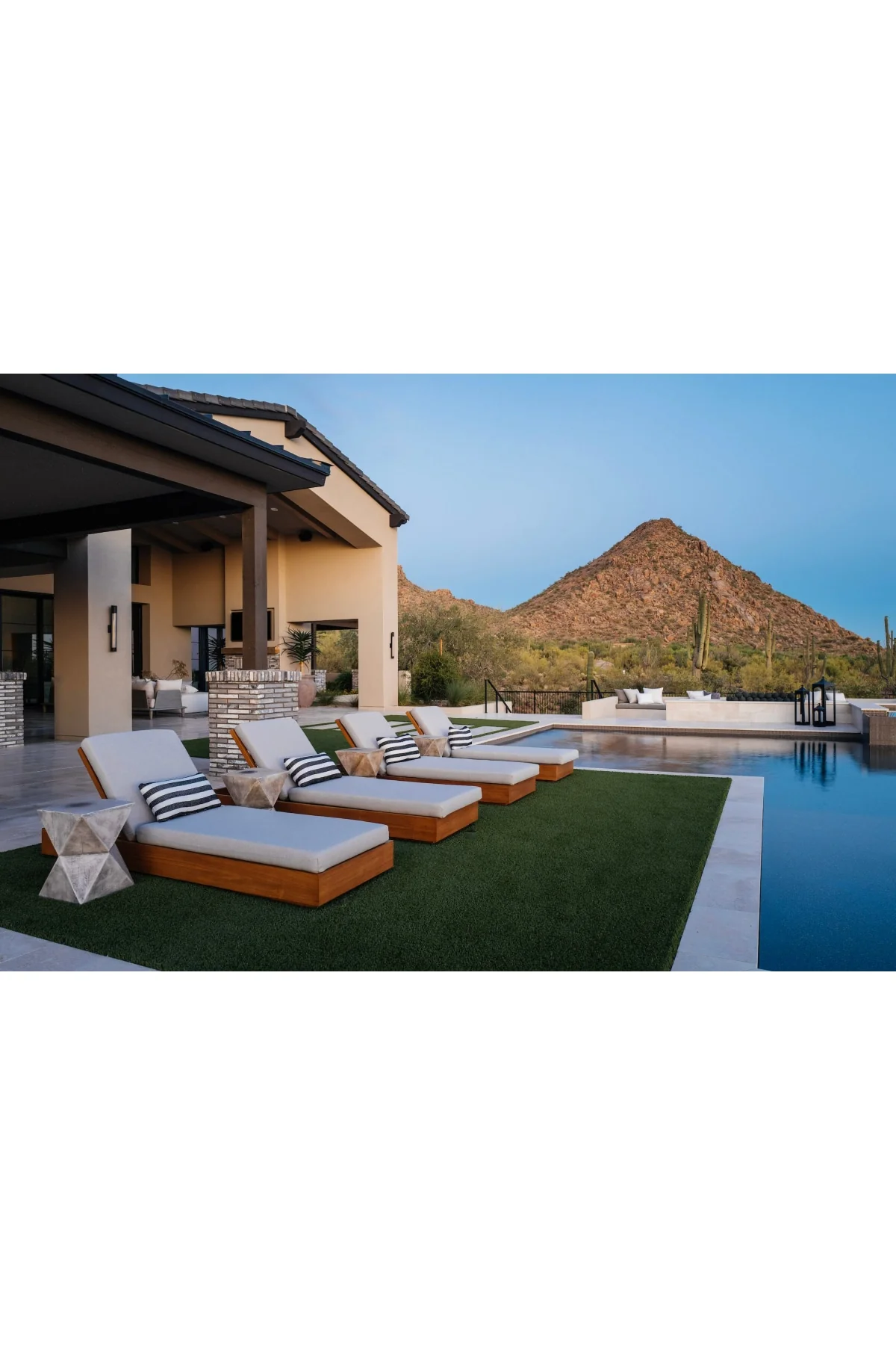 Kinta Outdoor Chaise Lounge - Stone - Image 6