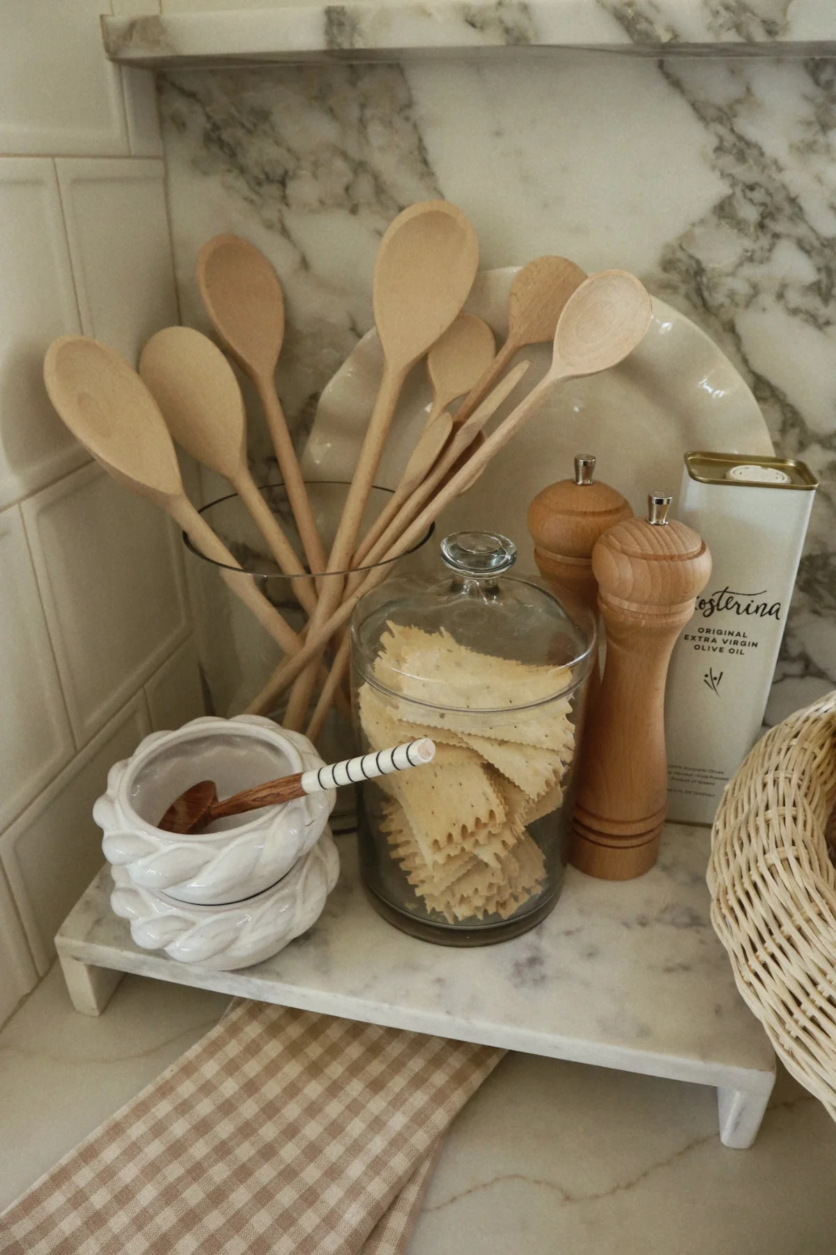 Kodie French Beechwood Cooking Spoons - Set of 5 - Image 2