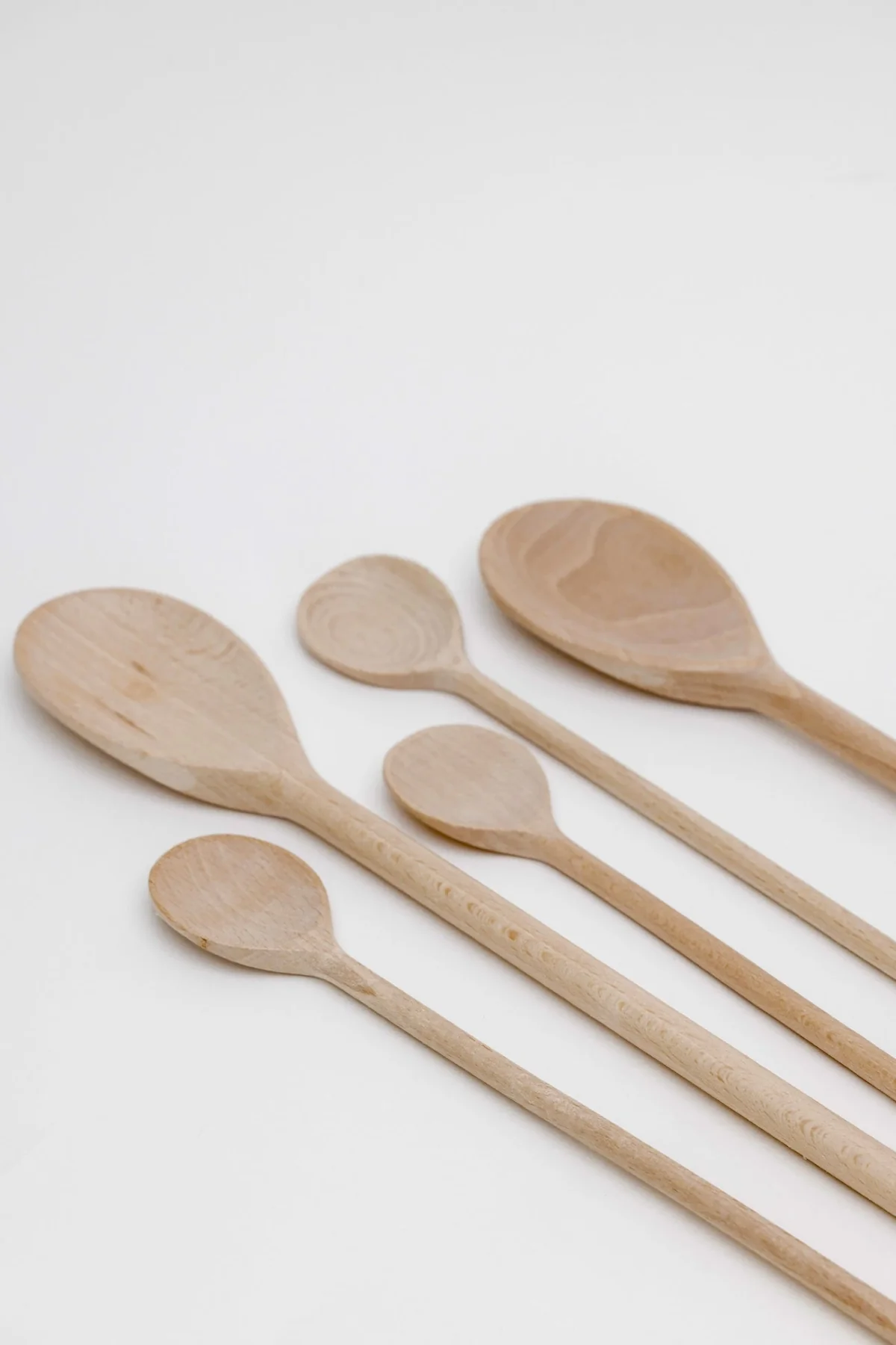 Kodie French Beechwood Cooking Spoons - Set of 5 - Image 4