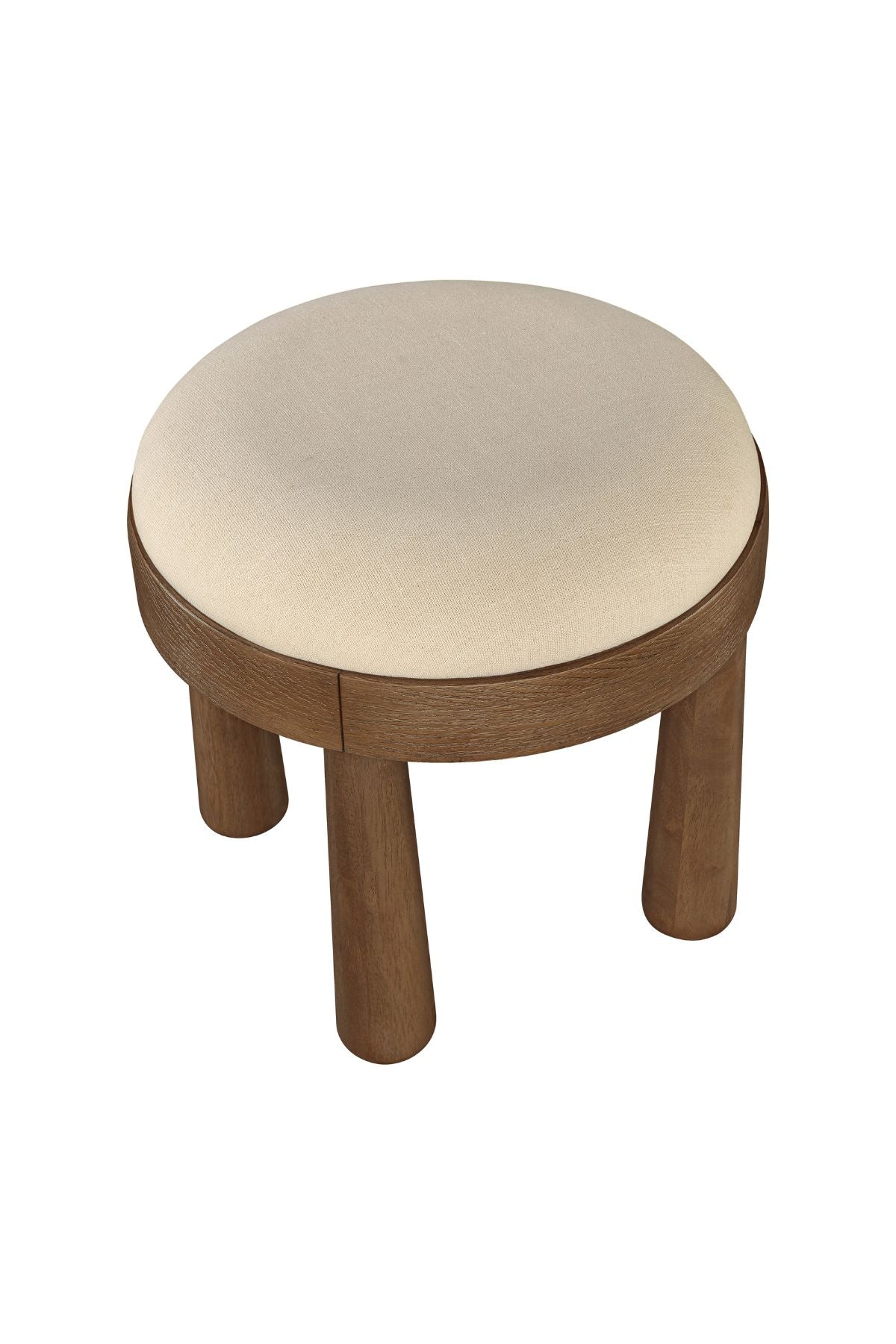 Larea Linen Textured Ottoman - Image 11