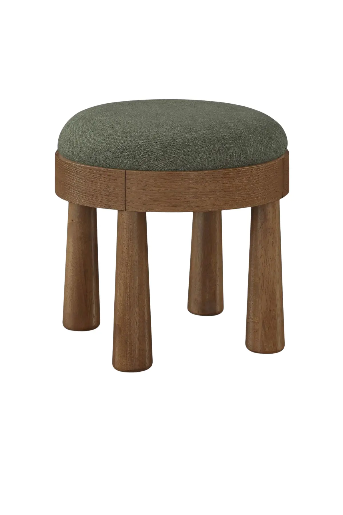 Larea Linen Textured Ottoman - Image 5