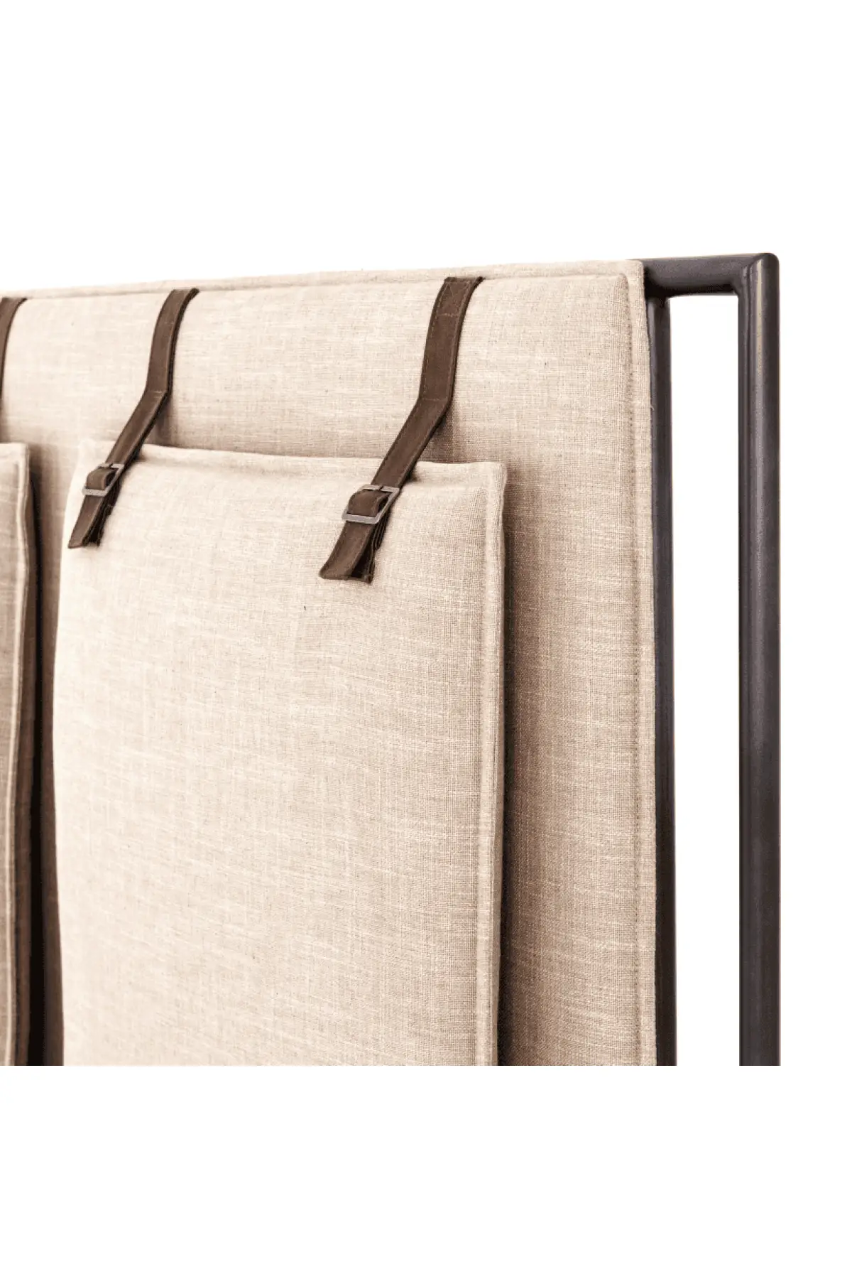 Leigh Upholstered Bed - Ecru - Image 4