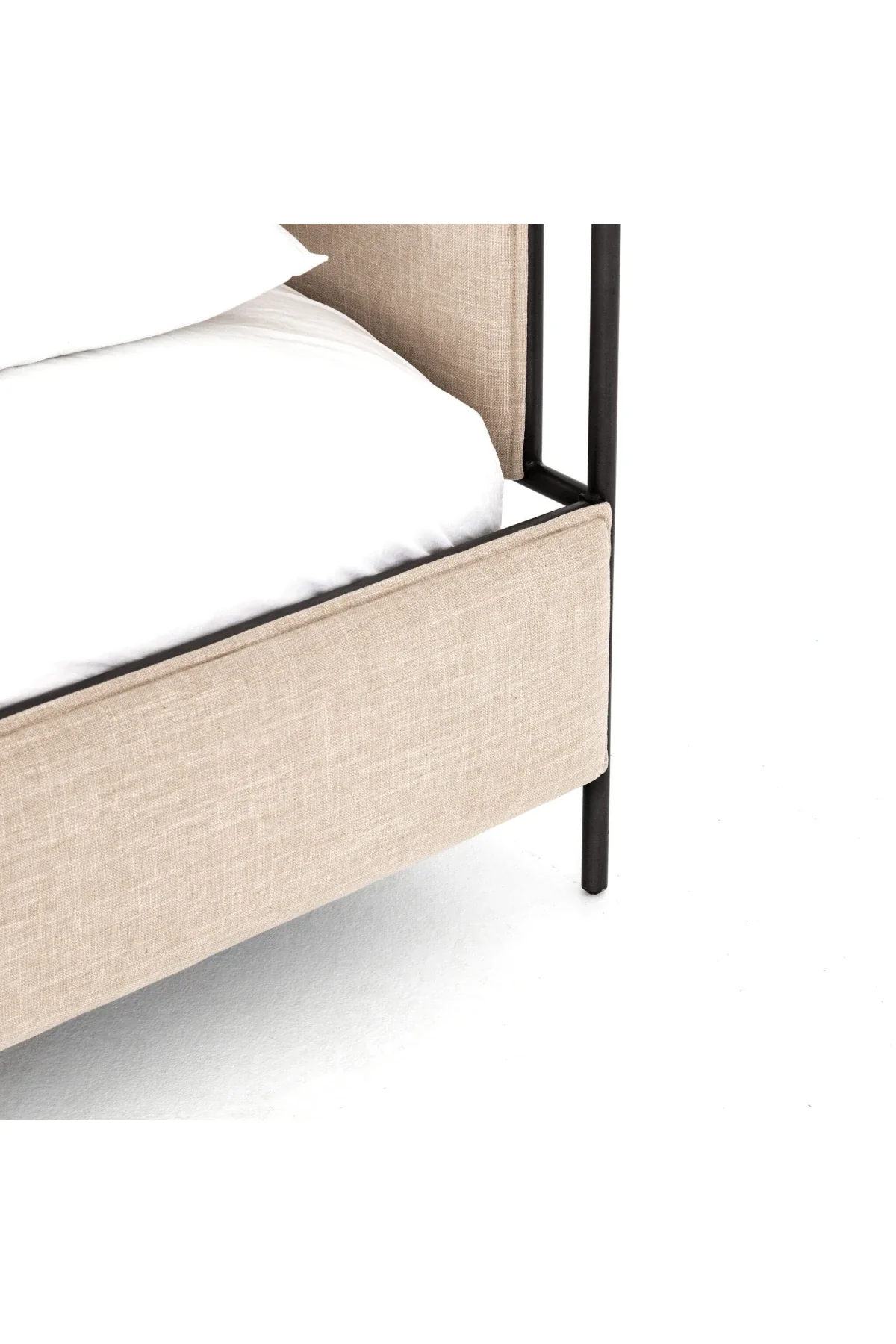 Leigh Upholstered Bed - Ecru - Image 5