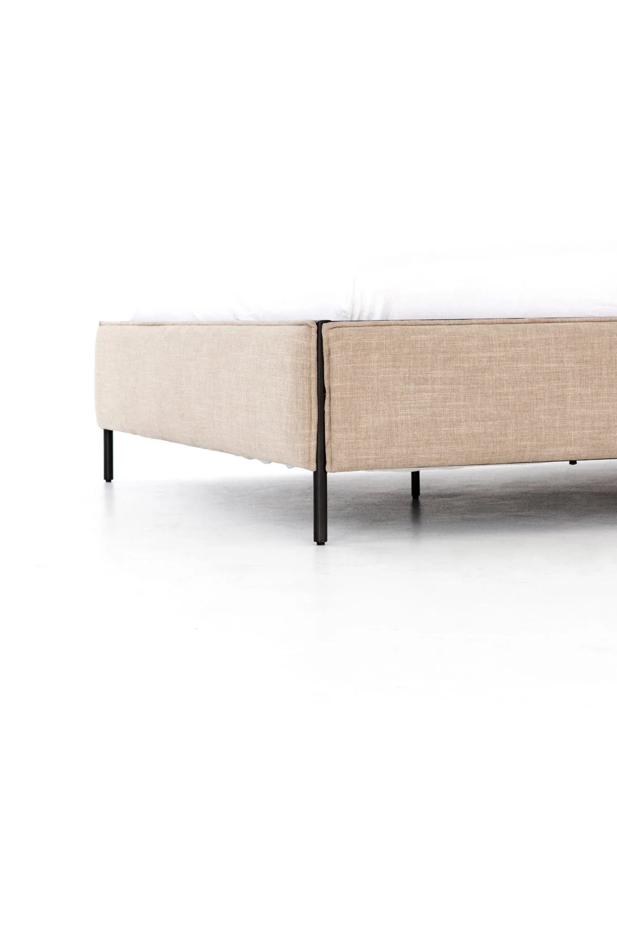 Leigh Upholstered Bed - Ecru - Image 6