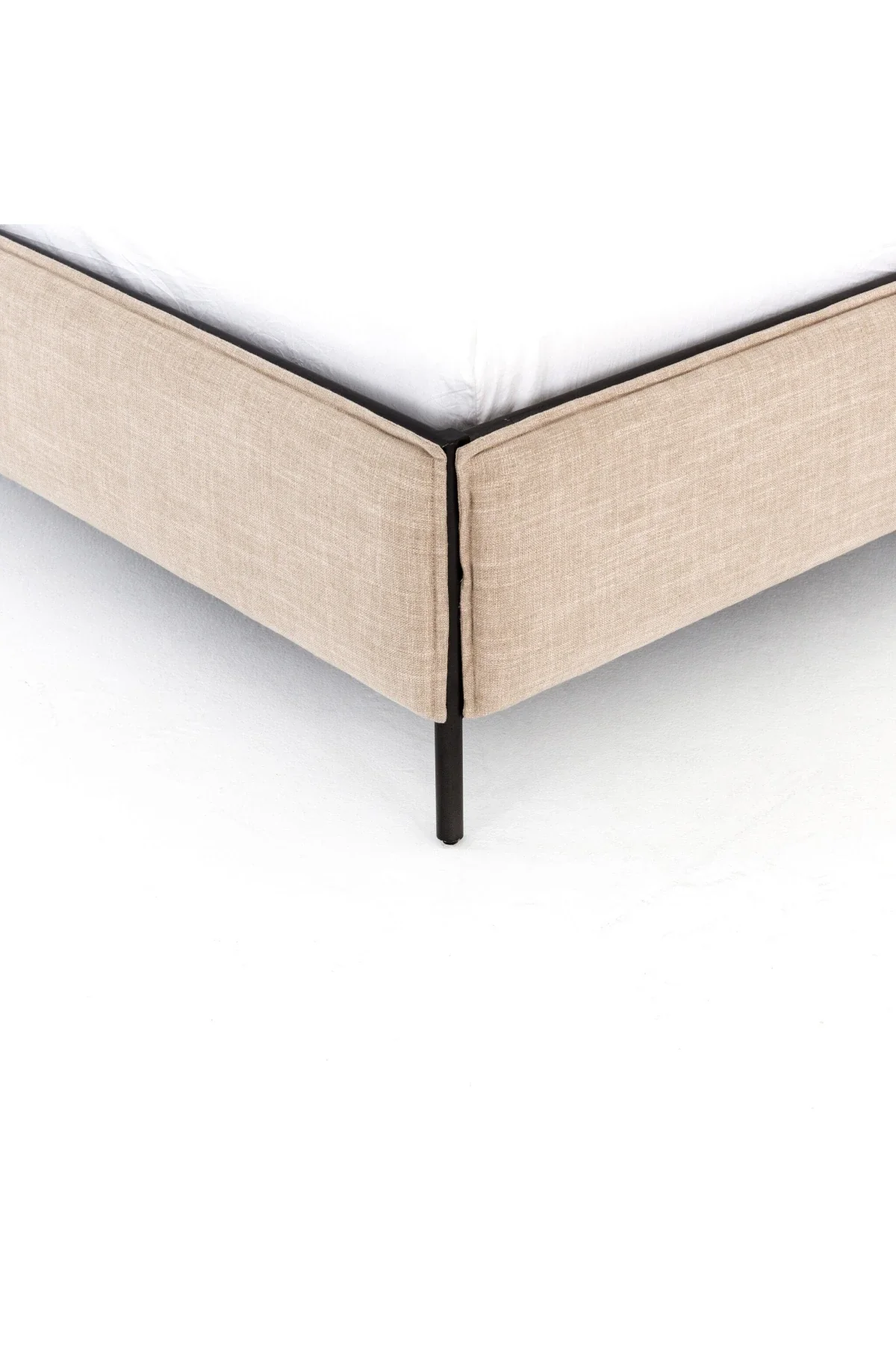 Leigh Upholstered Bed - Ecru - Image 7