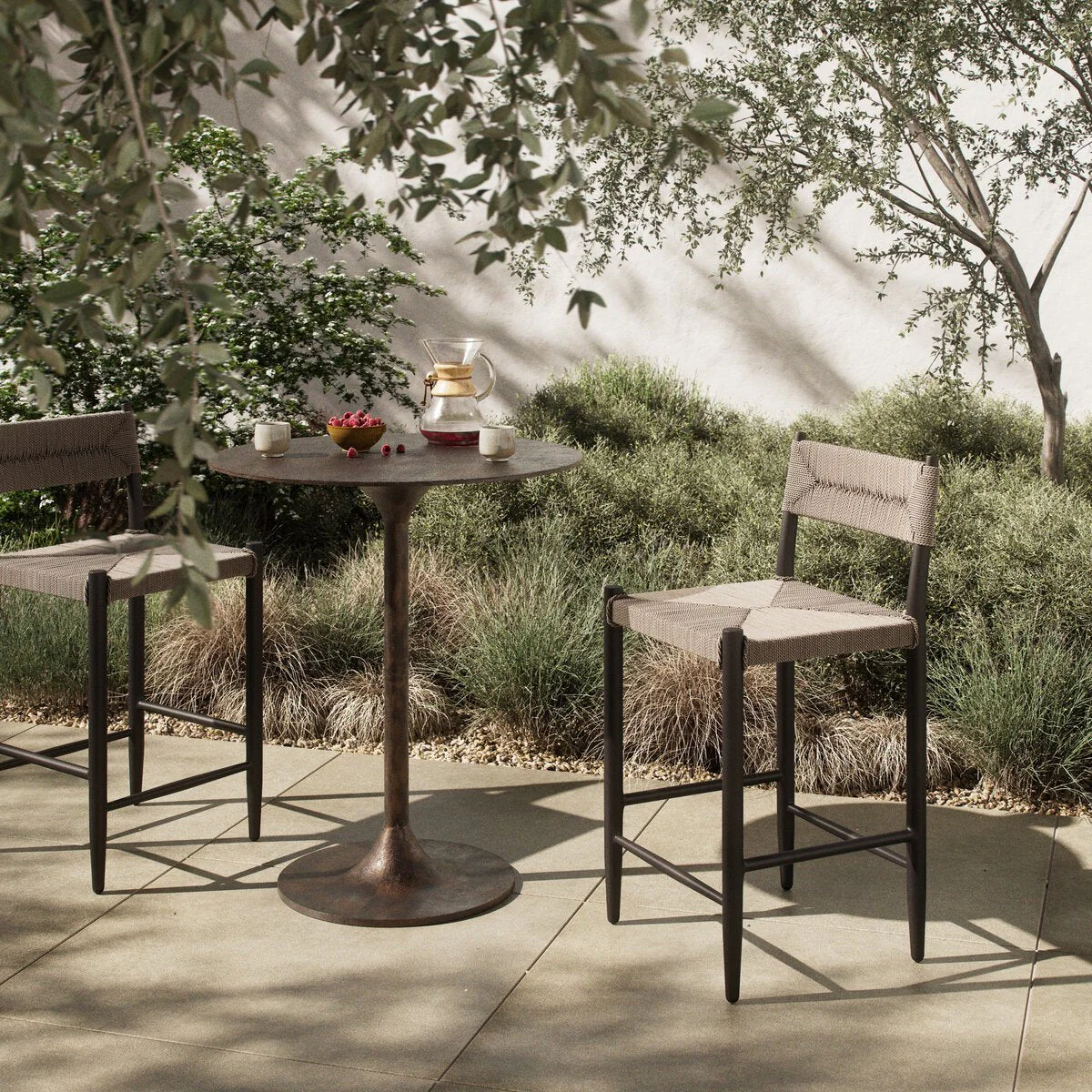 Lomas Outdoor Metal Bar + Counter Stool - Image 23