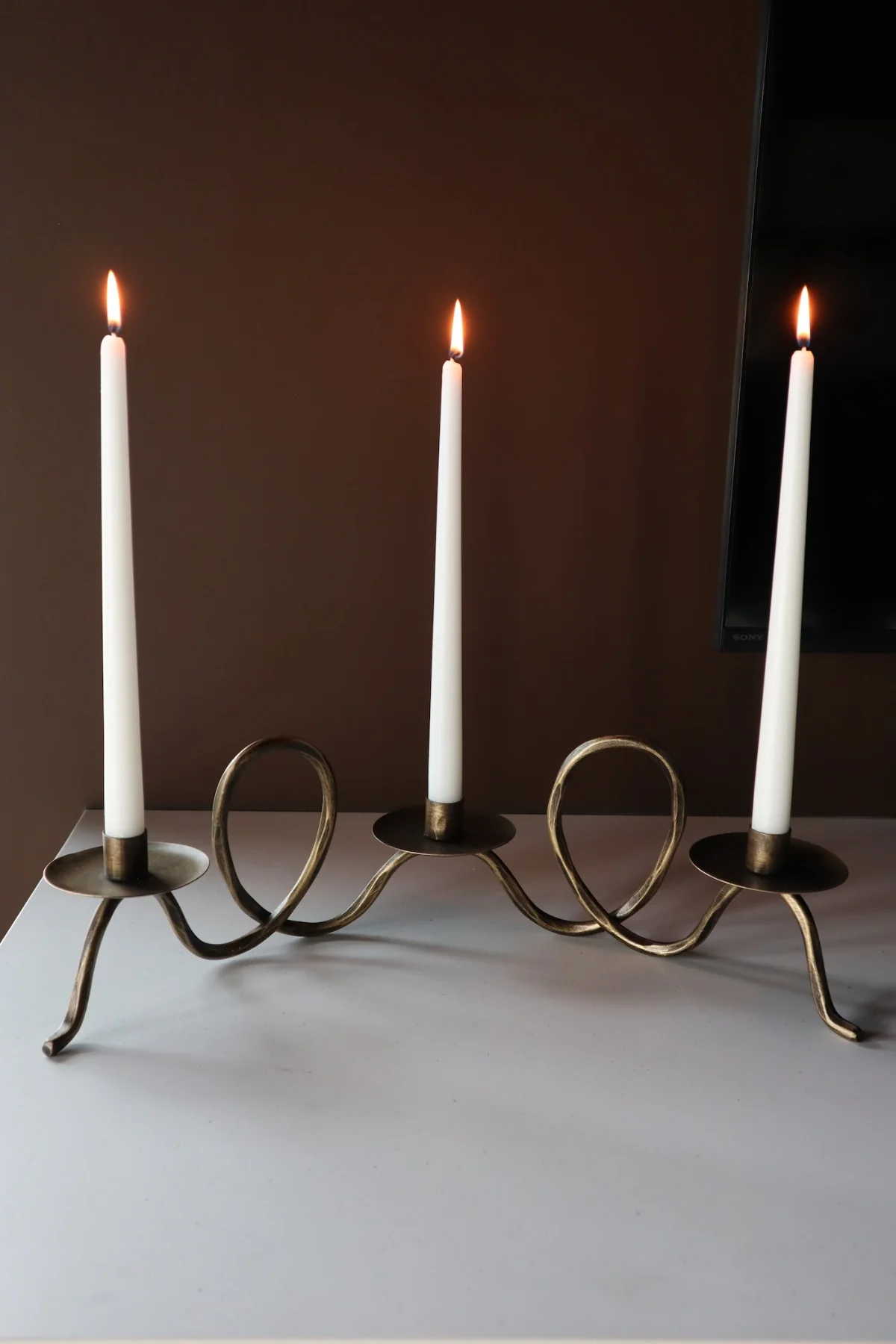 Looped Taper Holder Centerpiece