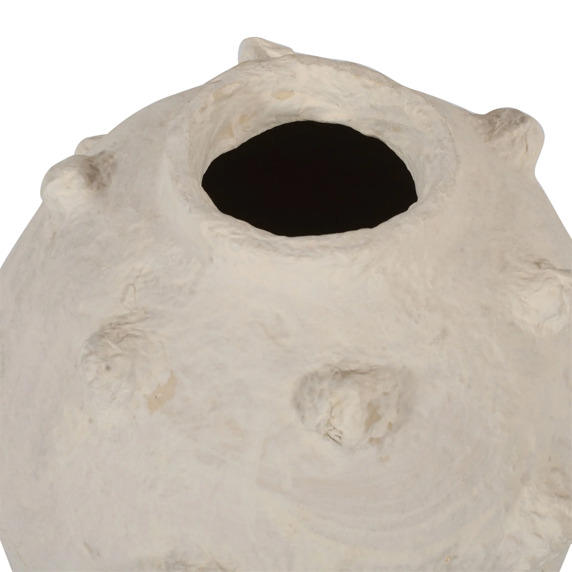 Lowry Paper Mache Vase - Off-White - Image 4
