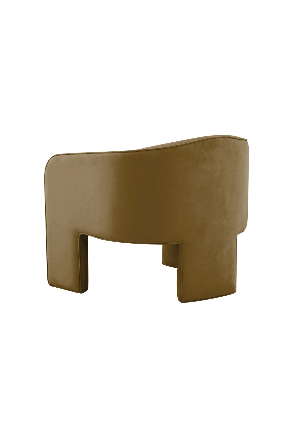 Marla Cognac Velvet Accent Chair - Image 4