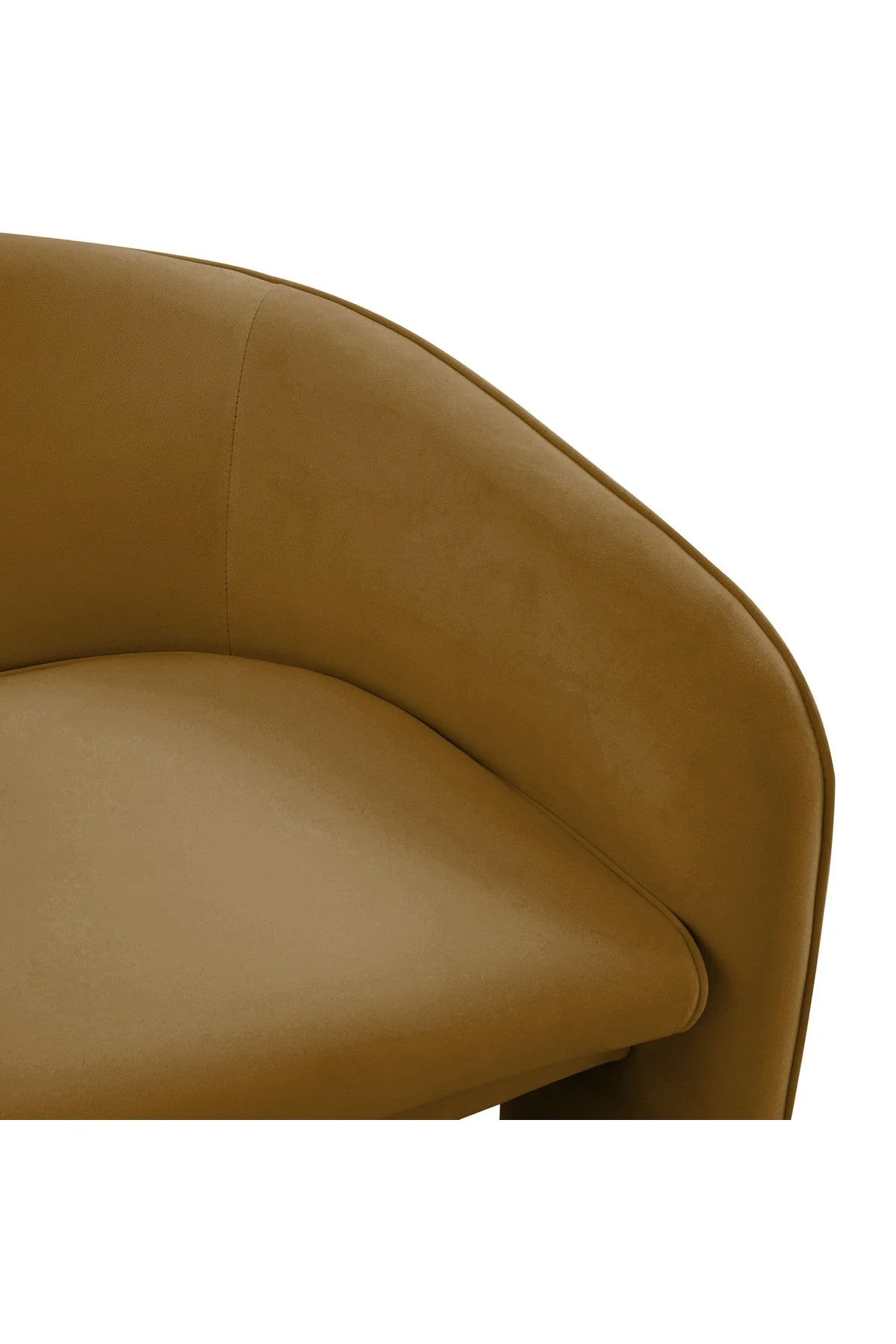 Marla Cognac Velvet Accent Chair - Image 5