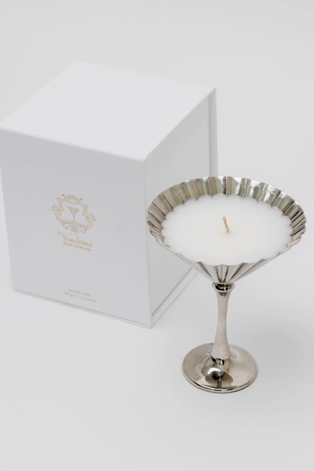 Martini Candle - Polished Nickel