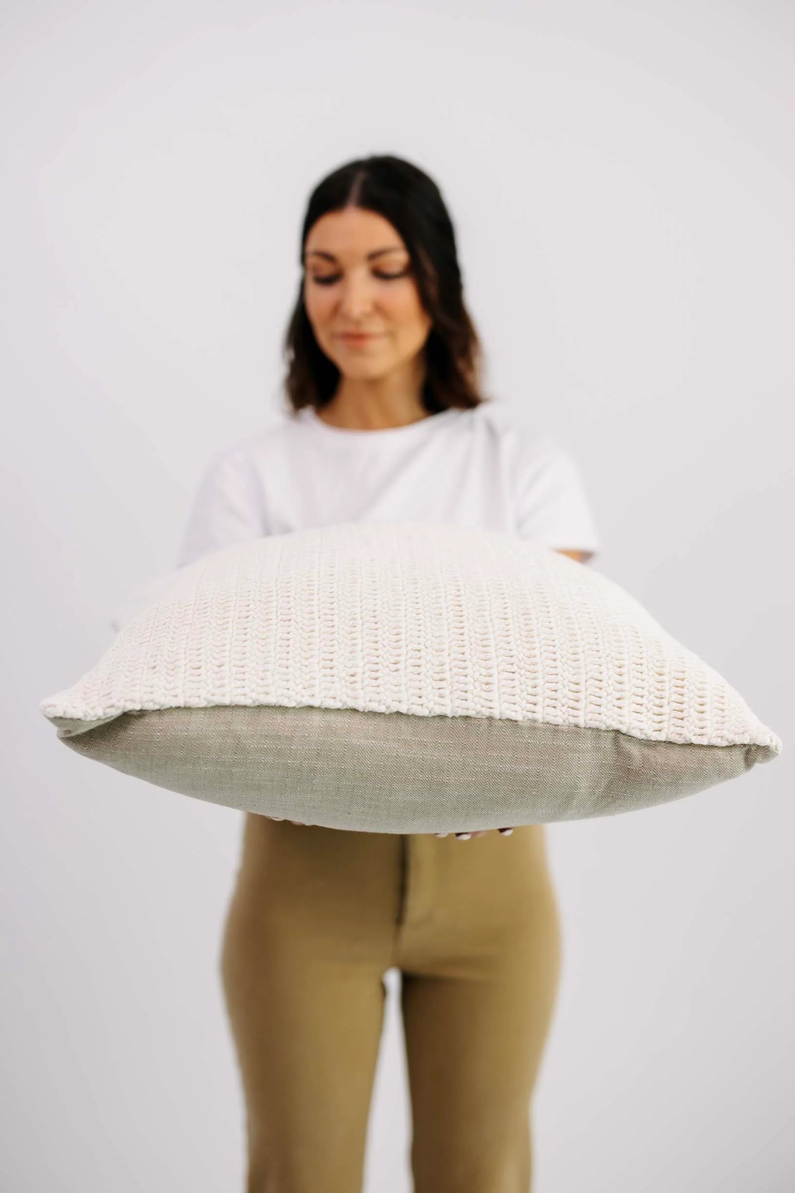 Maverick Pillow - Ivory - 22"x22" - Image 4