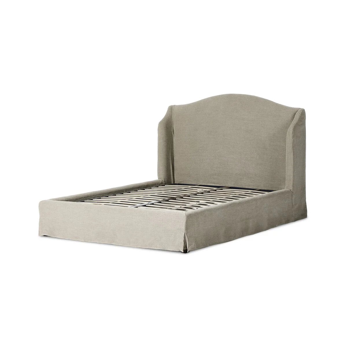 Meryl Slipcover Bed - Stone - Image 4