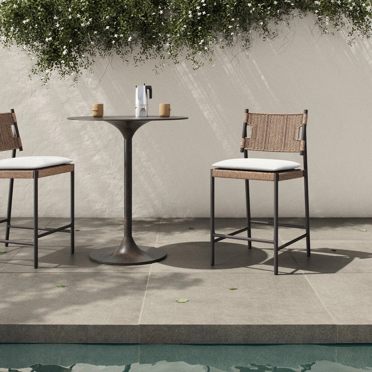 Miller Outdoor Woven Bar + Counter Stool - Image 13