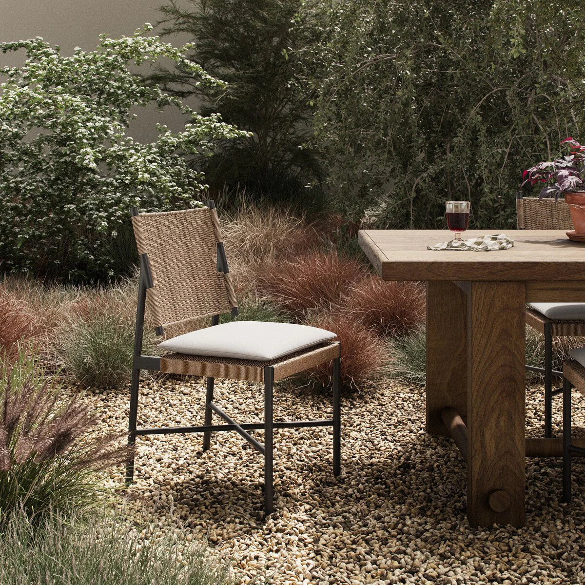Miller Outdoor Woven Dining Chair - Image 2