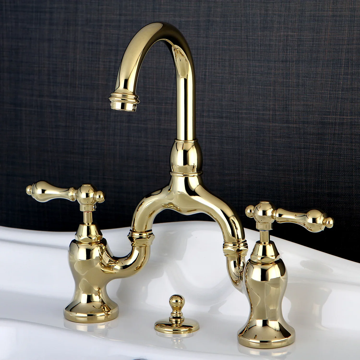 Modern English Country Bridge Bathroom Faucet - Image 13