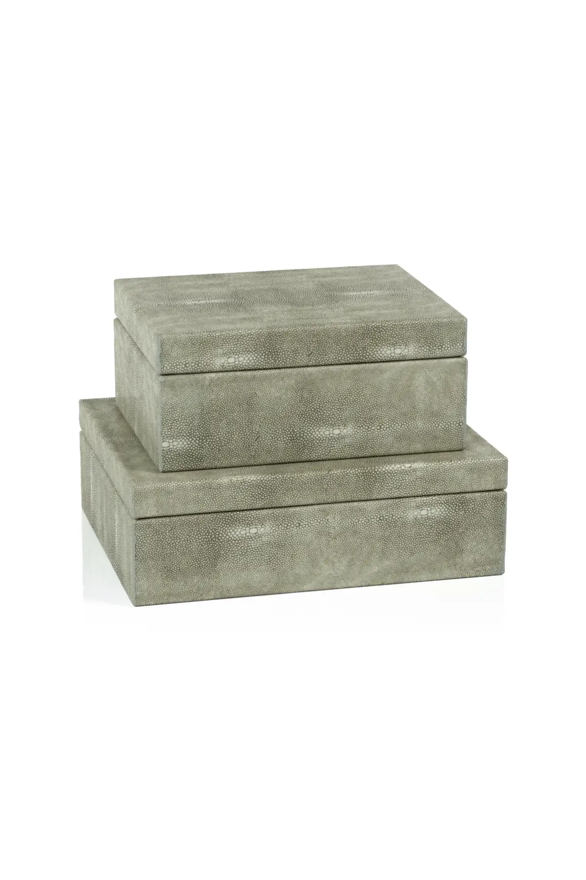 Molfeta Shagreen Leather Decorative Box - 2 Sizes - Image 3