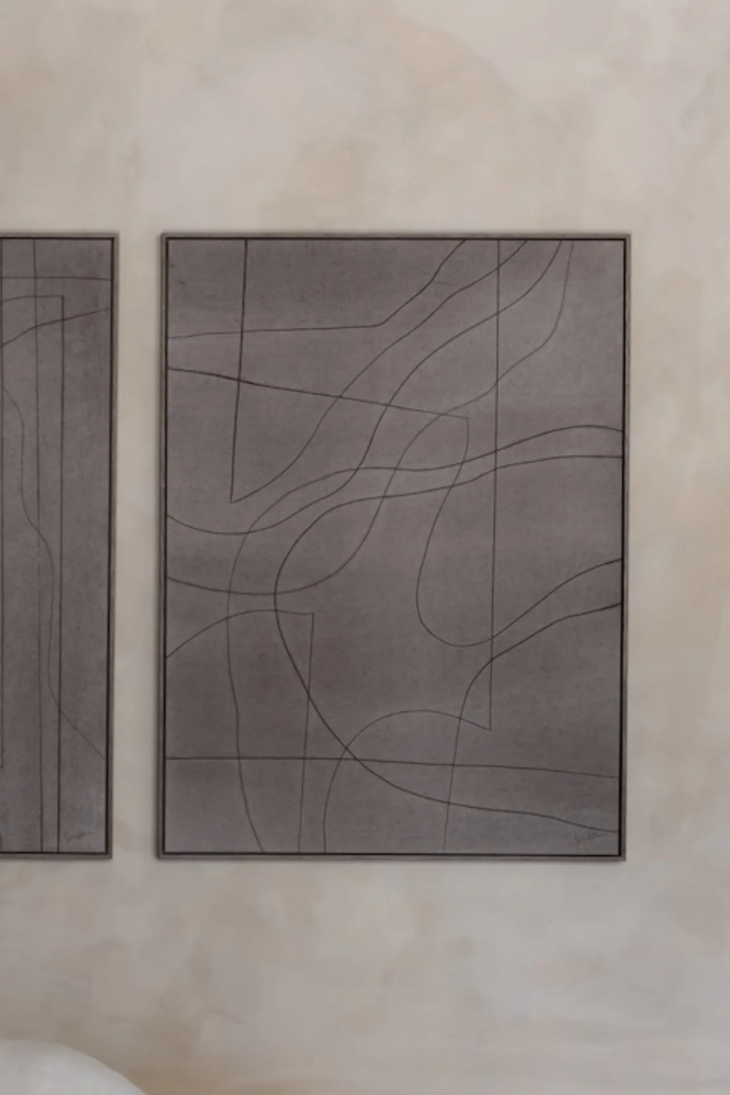 Movement in Taupe II Wall Art - Buff