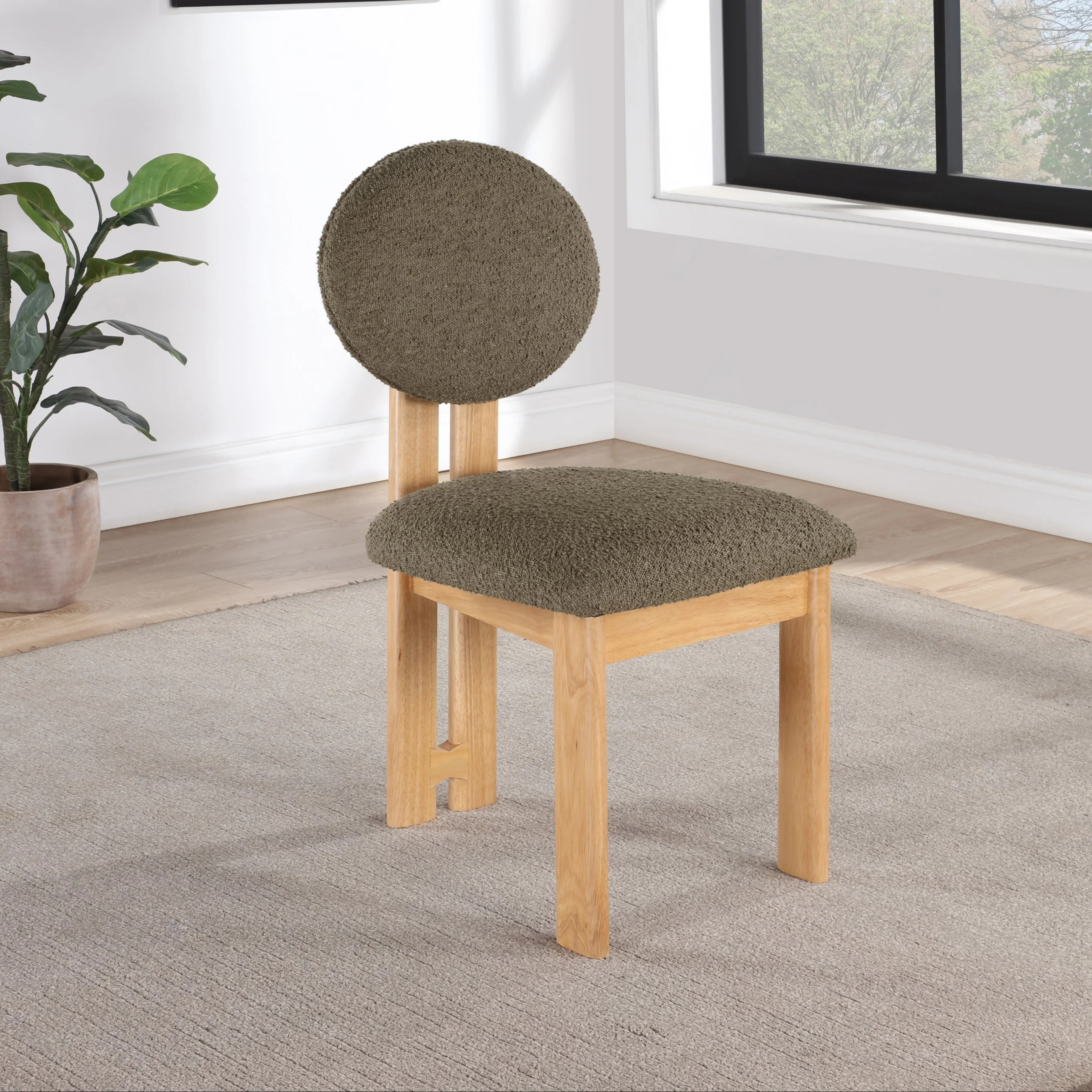 Napa Boucle Dining Chair - Set of 2 - Image 9