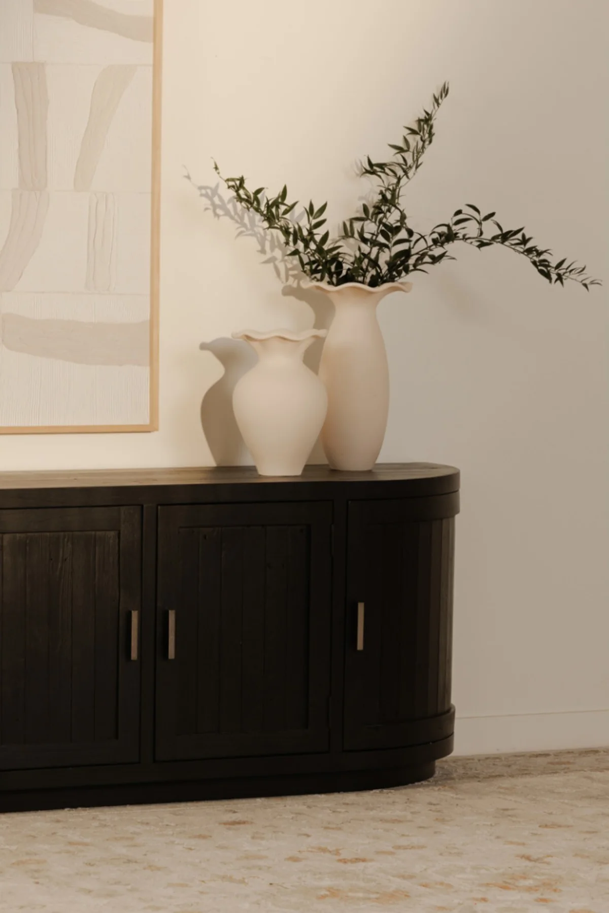 Nicola Media Cabinet - Black - Image 2