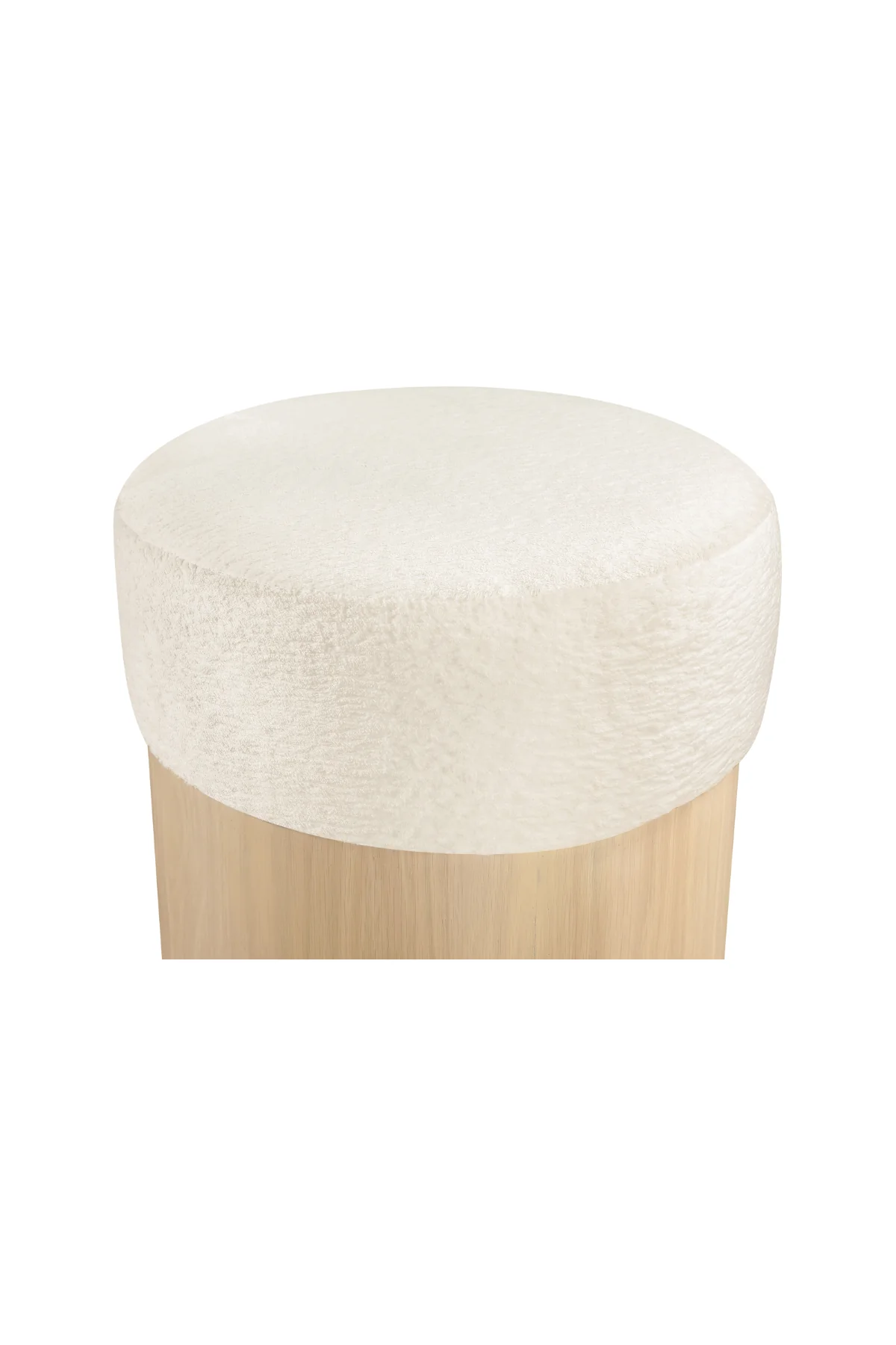 Nimes Velour Fur Ottoman - Image 5