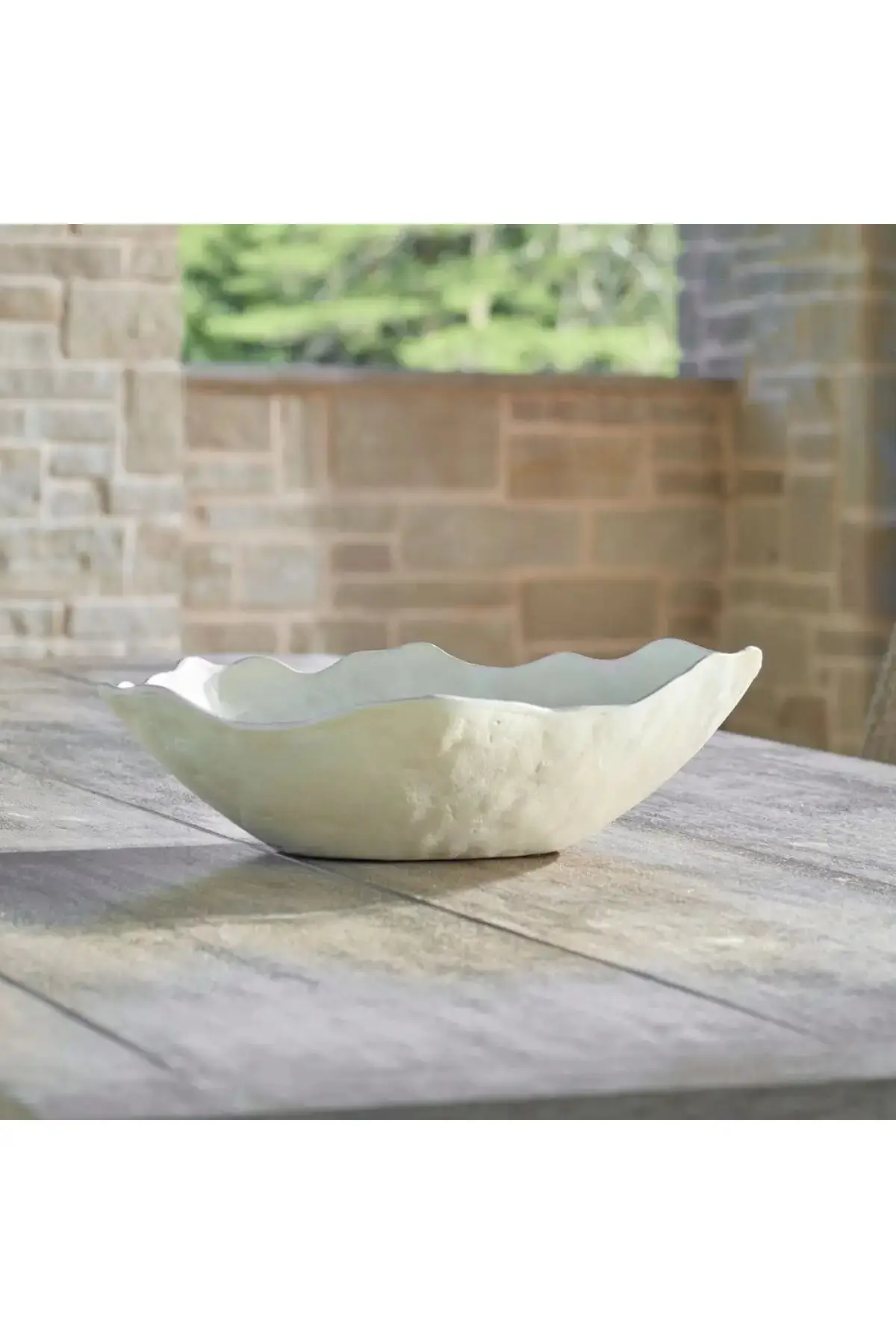 Obscura Outdoor Bowl - Warm White - Image 2