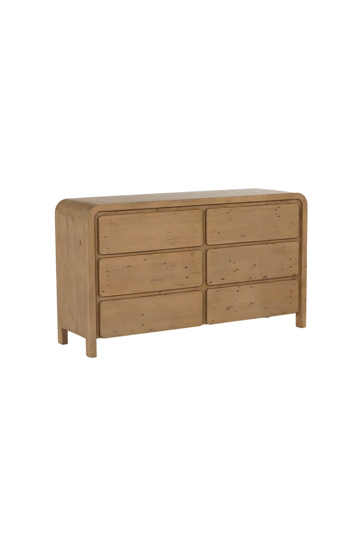 Opera 6-Drawer Dresser - Scrubbed Teak - Image 2