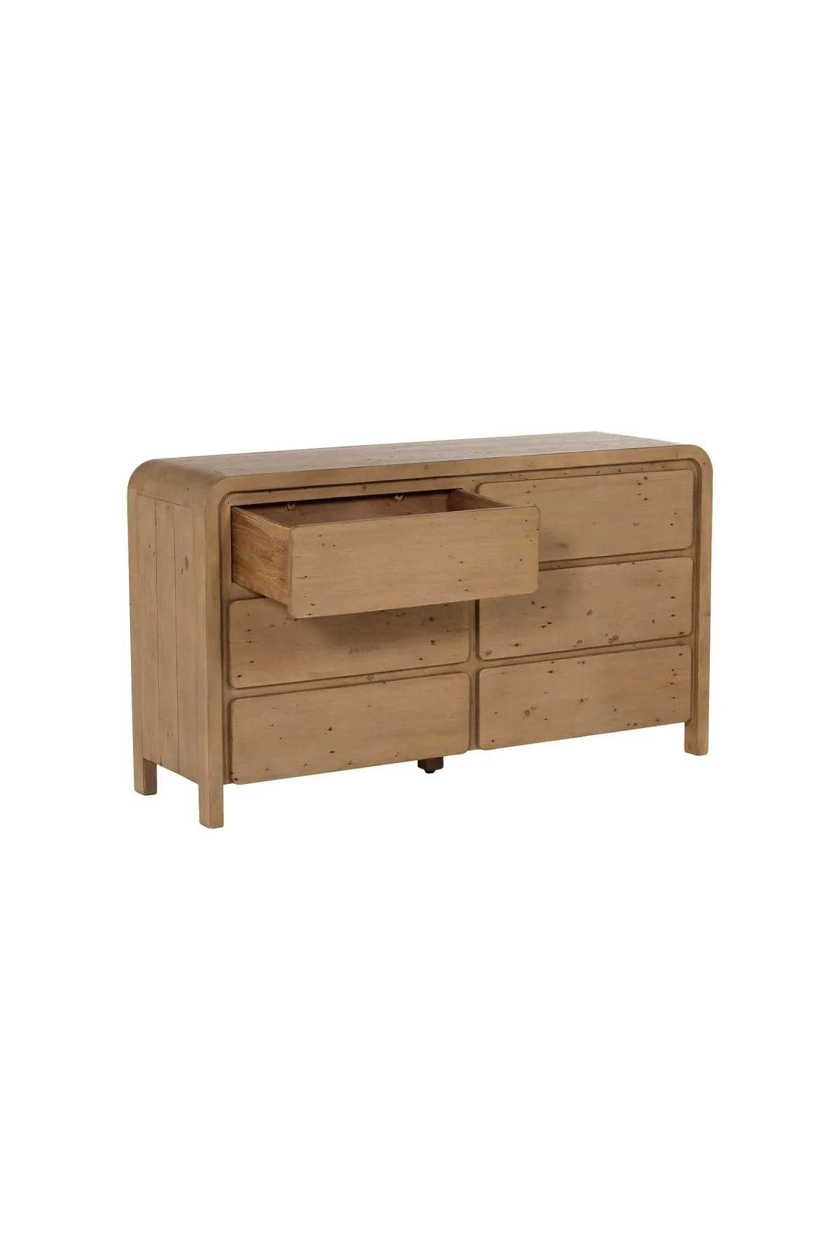 Opera 6-Drawer Dresser - Scrubbed Teak - Image 3