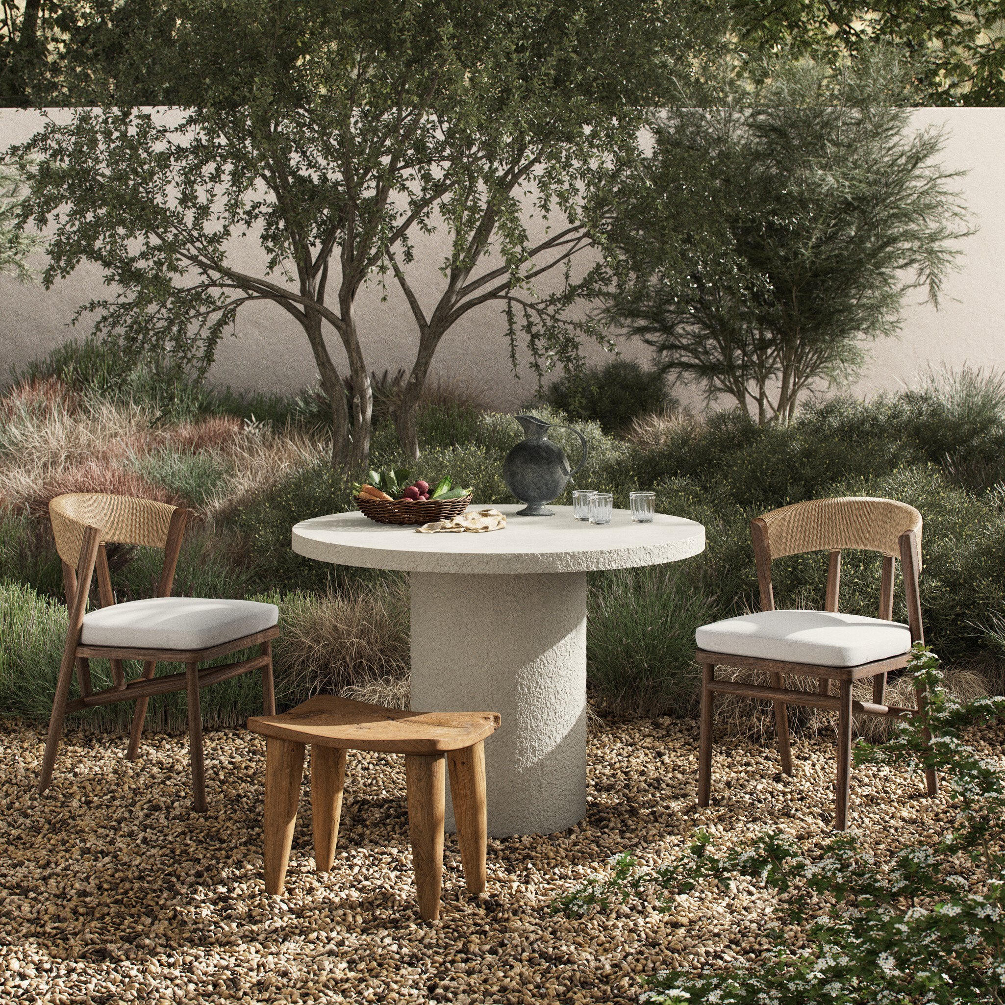 Otero Round Outdoor Dining Table - 2 Sizes - Image 10