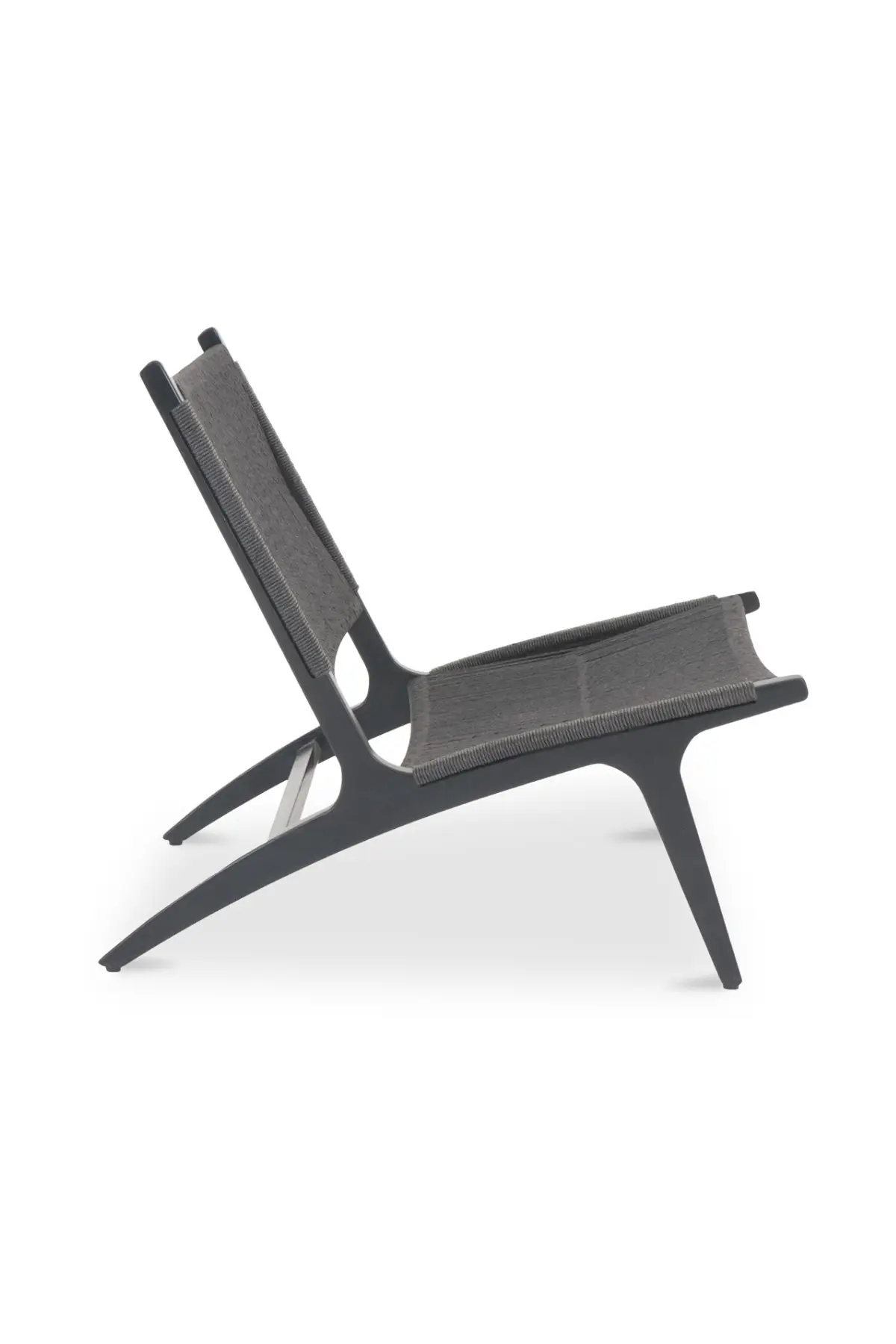 Palma Outdoor Lounge Chair - Black - Image 3