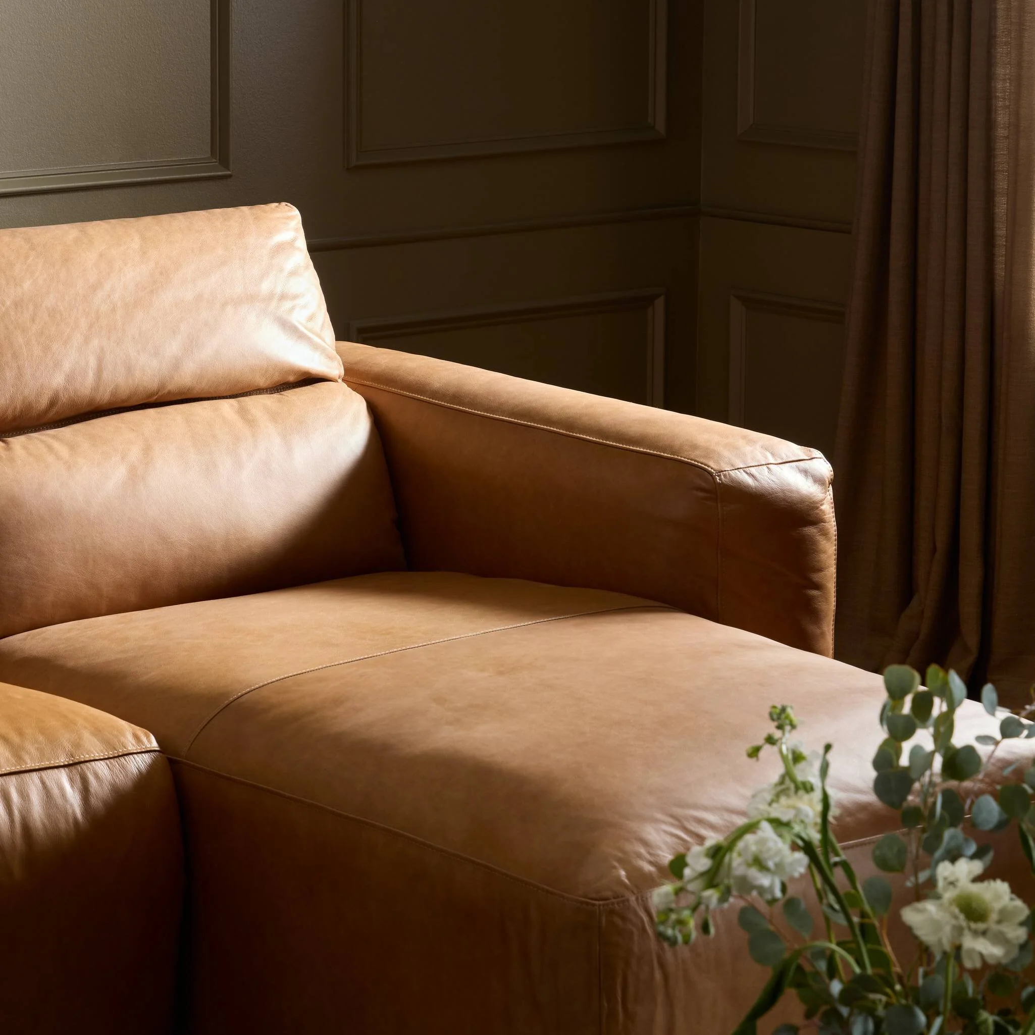 Radley Power Recliner 3-Piece Sectional W/ Chaise - Butterscotch - Image 13