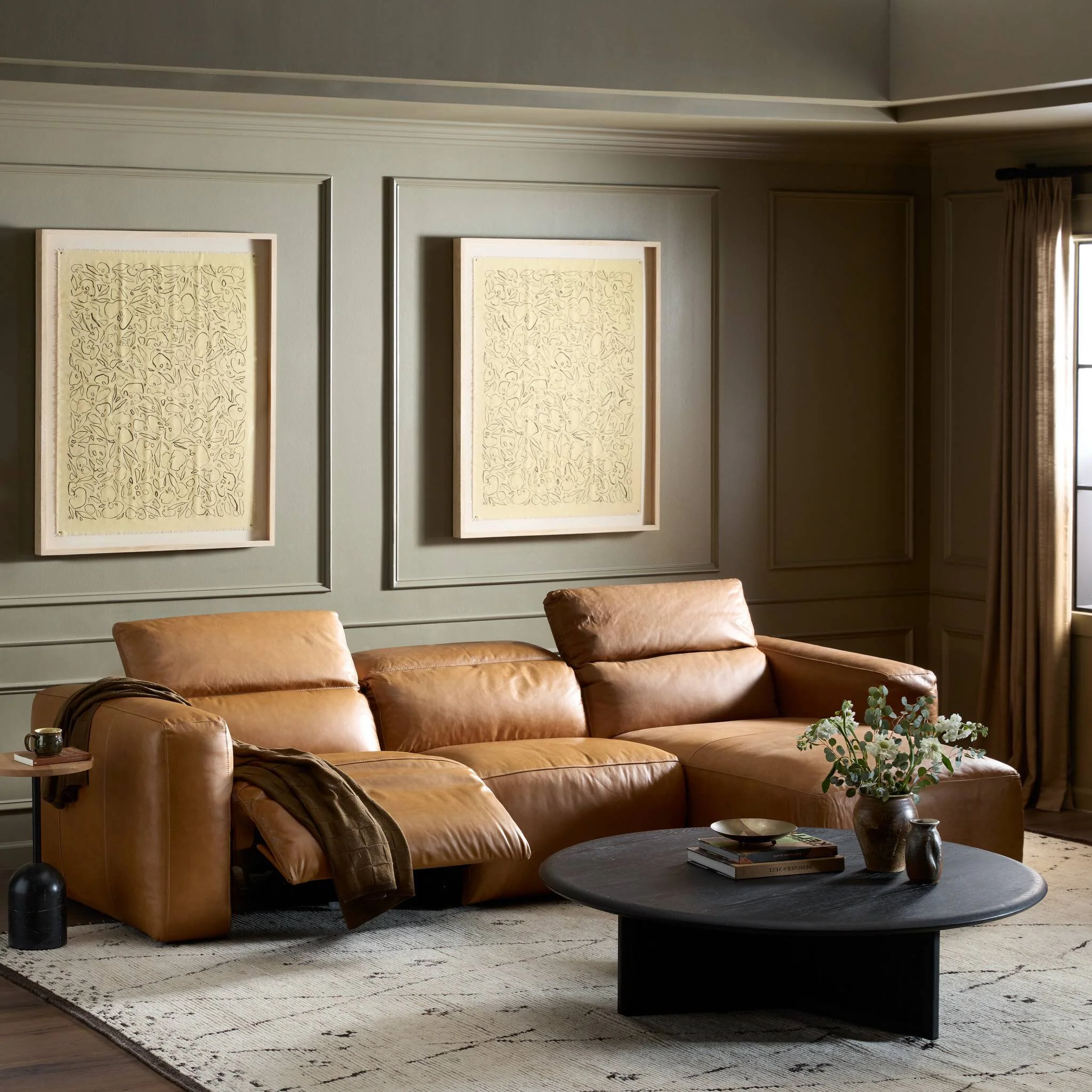 Radley Power Recliner 3-Piece Sectional W/ Chaise - Butterscotch - Image 15