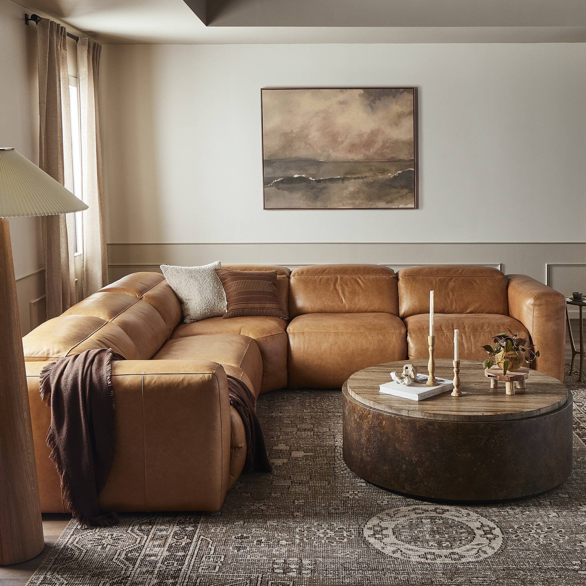 Radley Power Recliner 5-Piece Sectional - Butterscotch - Image 2