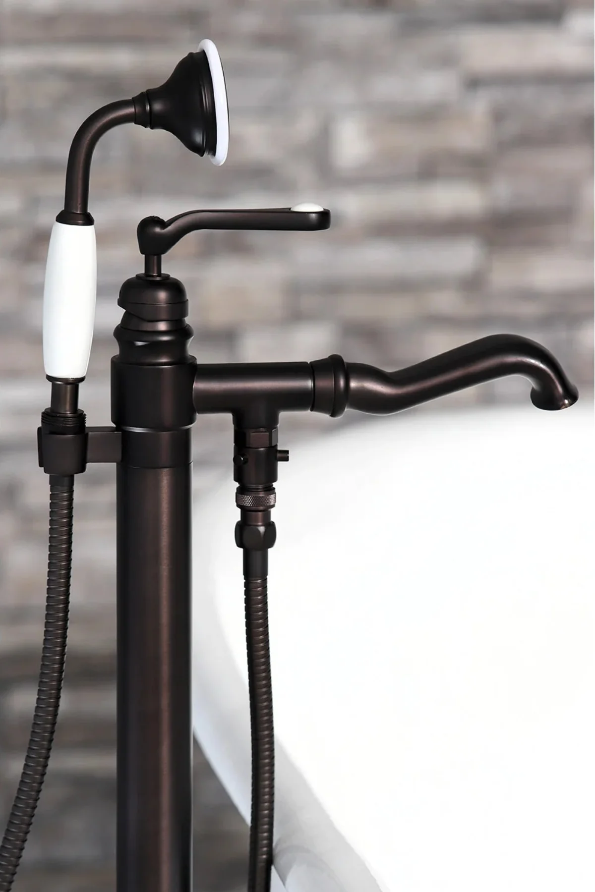 Royale Freestanding Tub Faucet with Hand Shower - Image 17