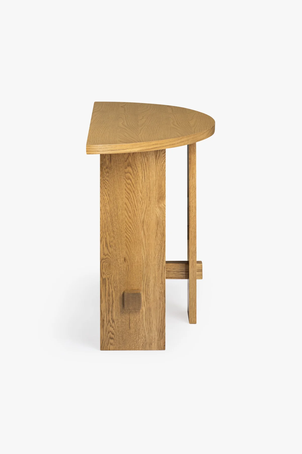 Saguaro Oak Demi-Lune Console - Image 5