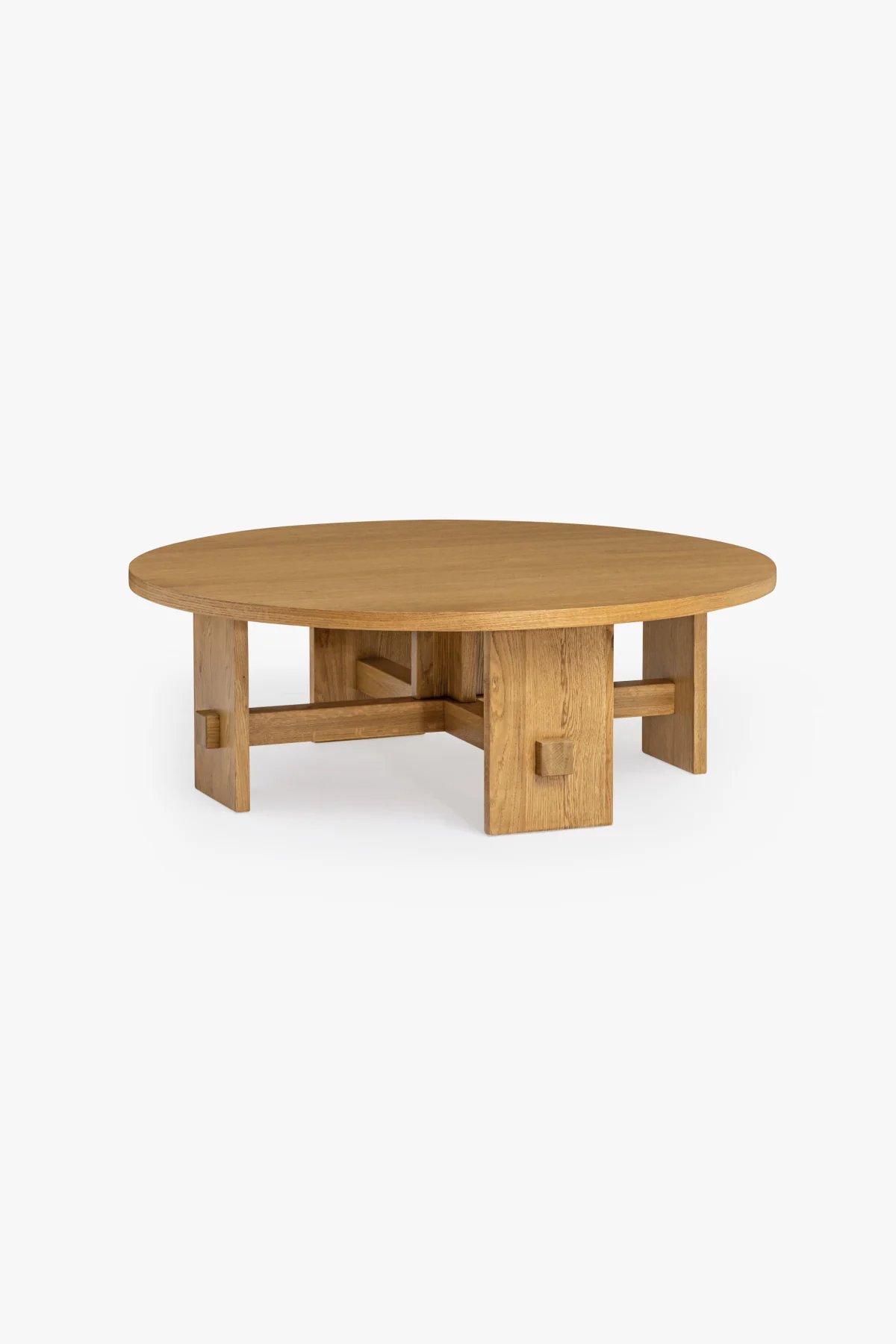 Saguaro Round Oak Coffee Table - 2 Sizes - Image 2