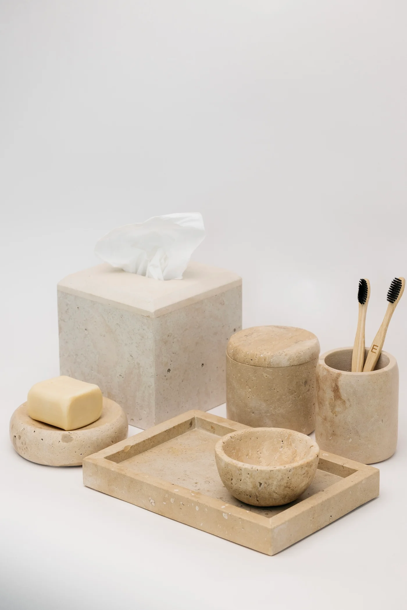 Santana Travertine Canister - Image 5