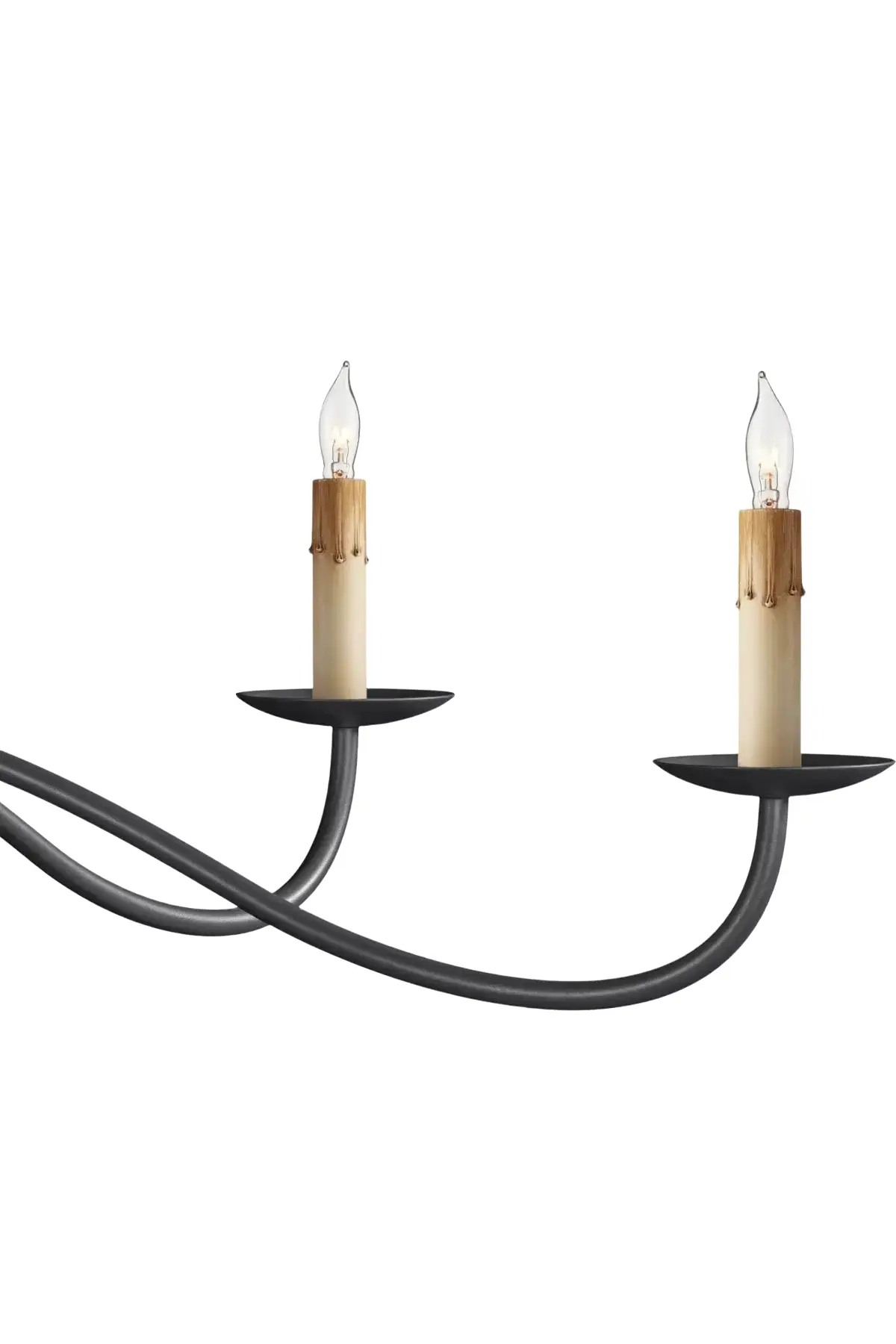 Saxon Chandelier - Black - 2 Sizes - Image 5