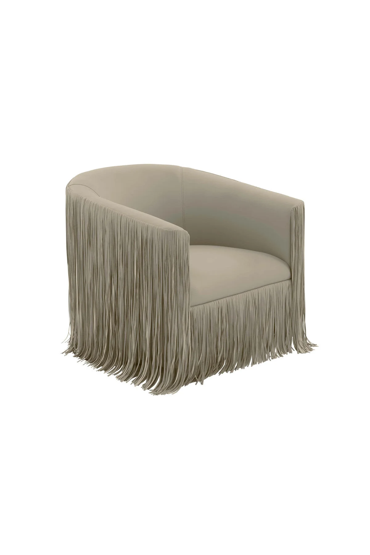 Shag Me Leather Swivel Chair - Image 3