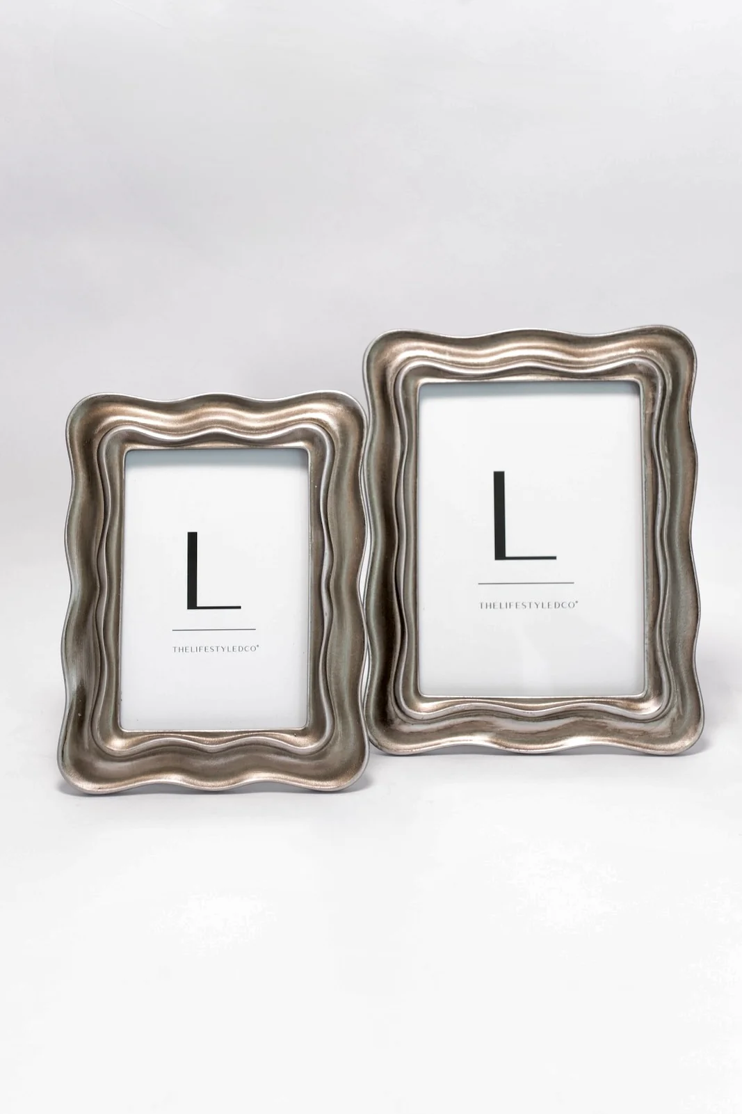Silver Wavy Frames - Set of 2