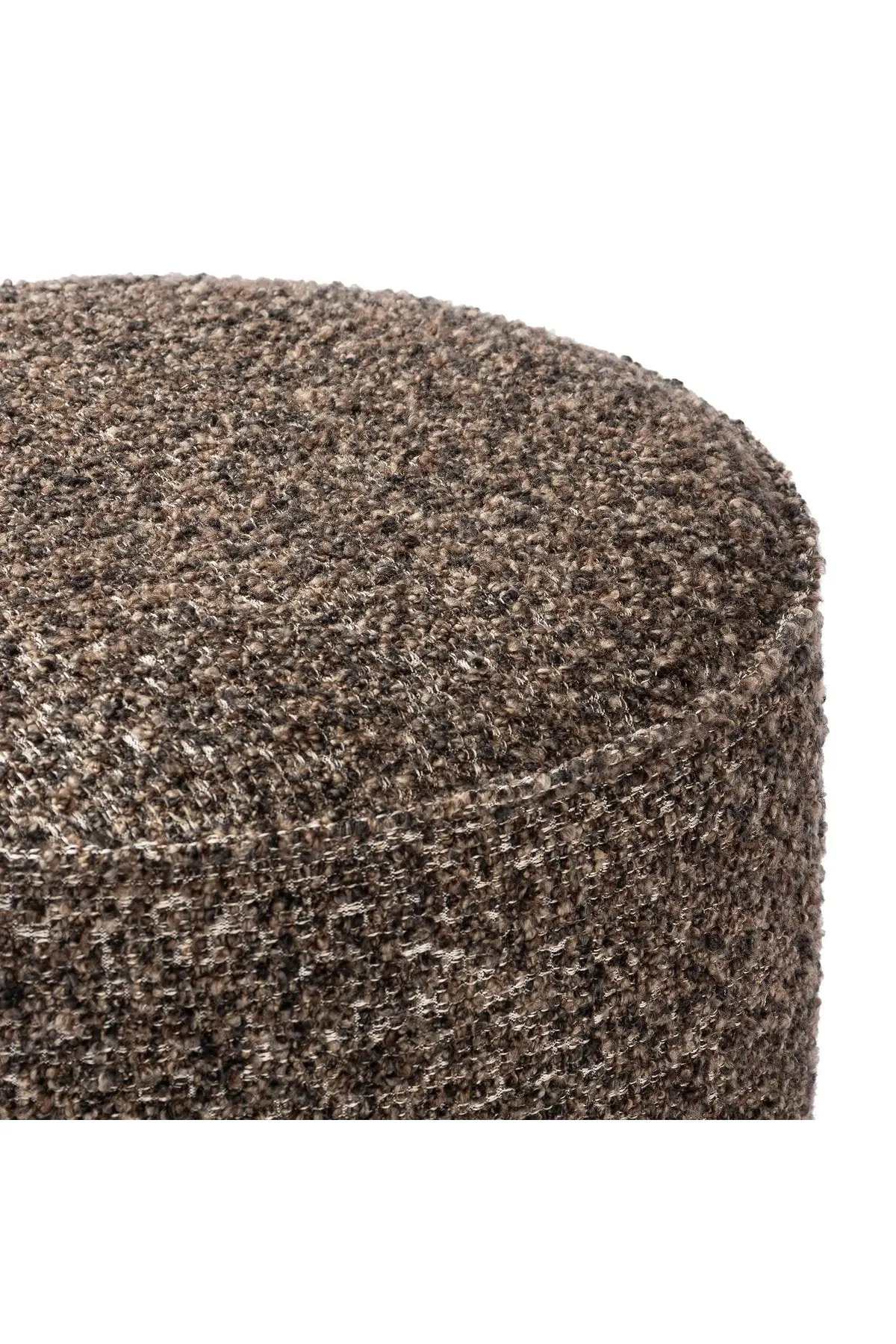 Sinclair Round Ottoman - Sienna Brown - Image 5