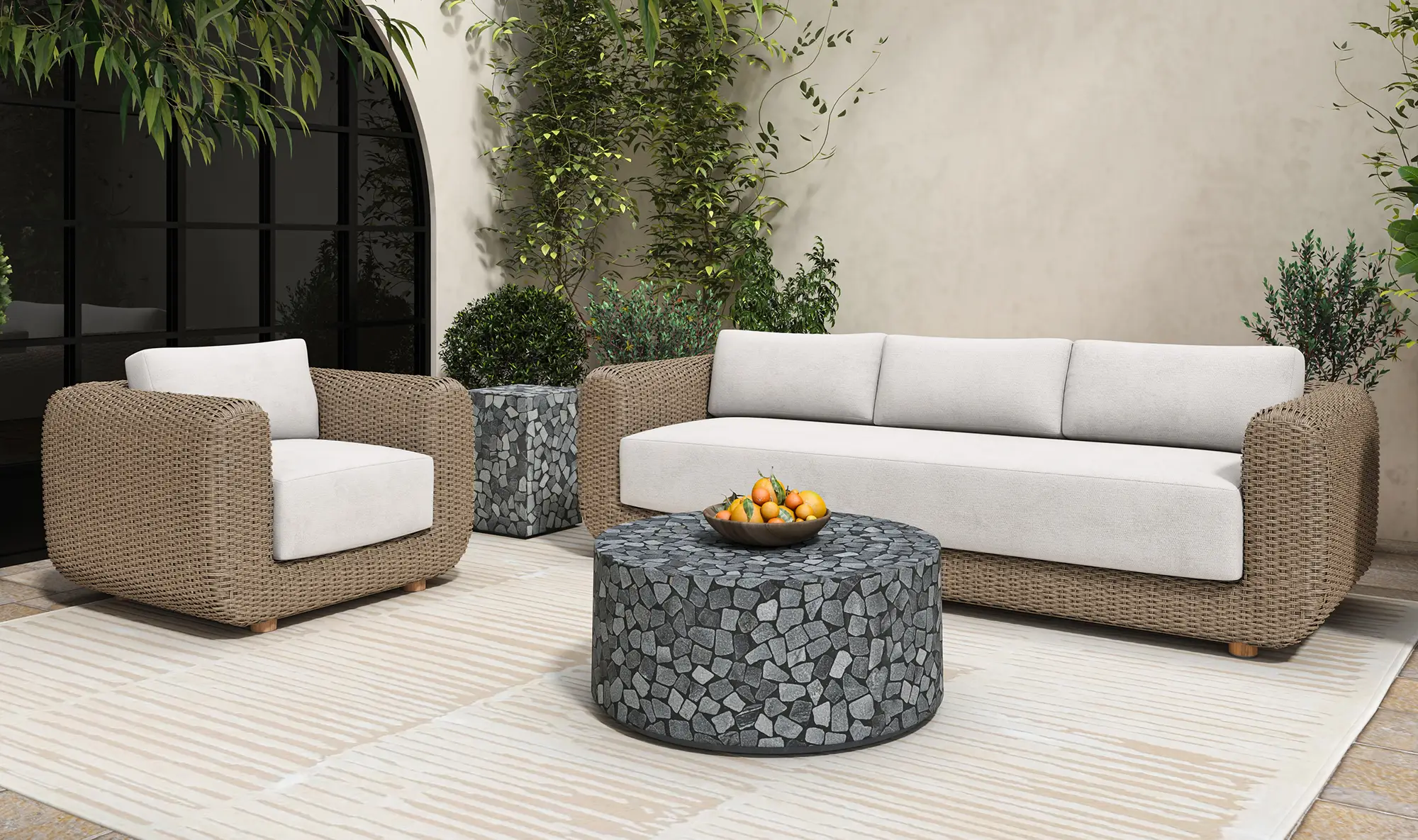 Soma Outdoor Sofa - Natural - Image 10