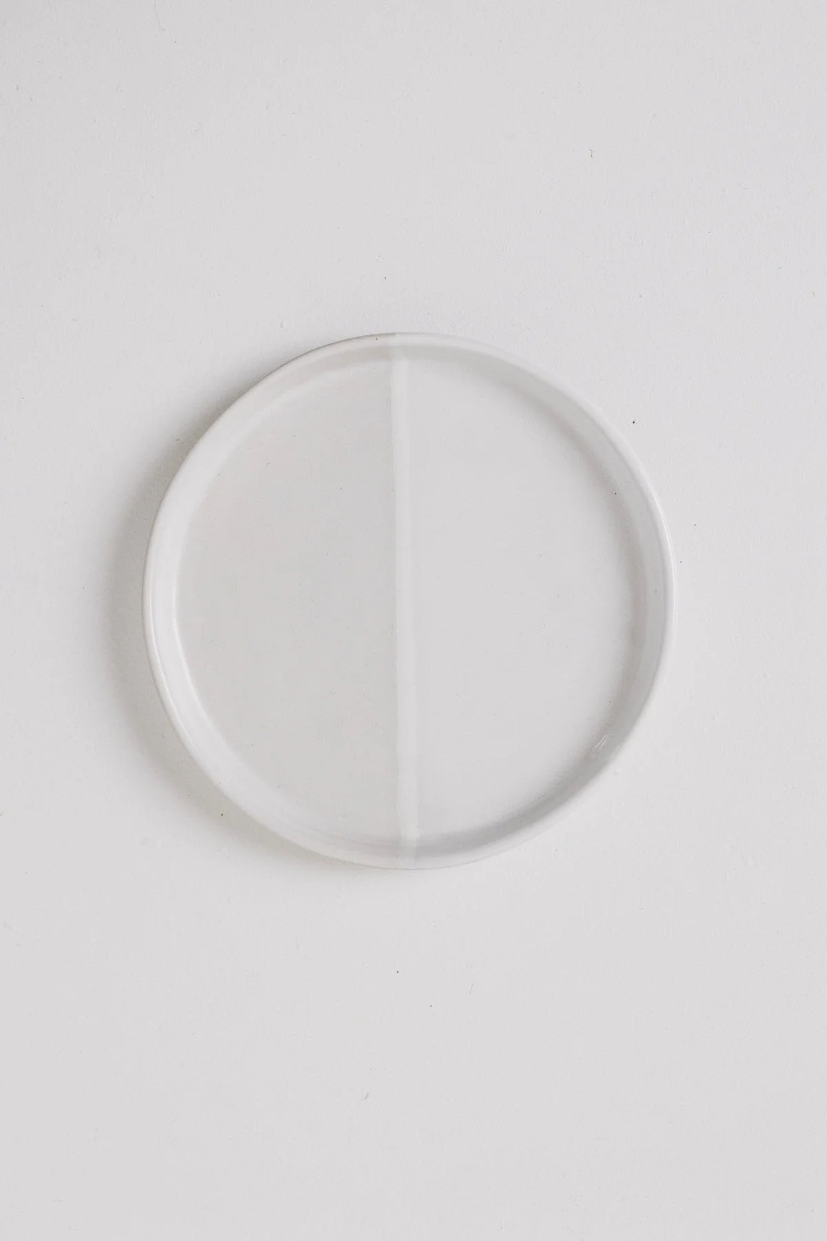 Sonnet Appetizer Plate - Matte White/Glossy White - Set of 6 - Image 3