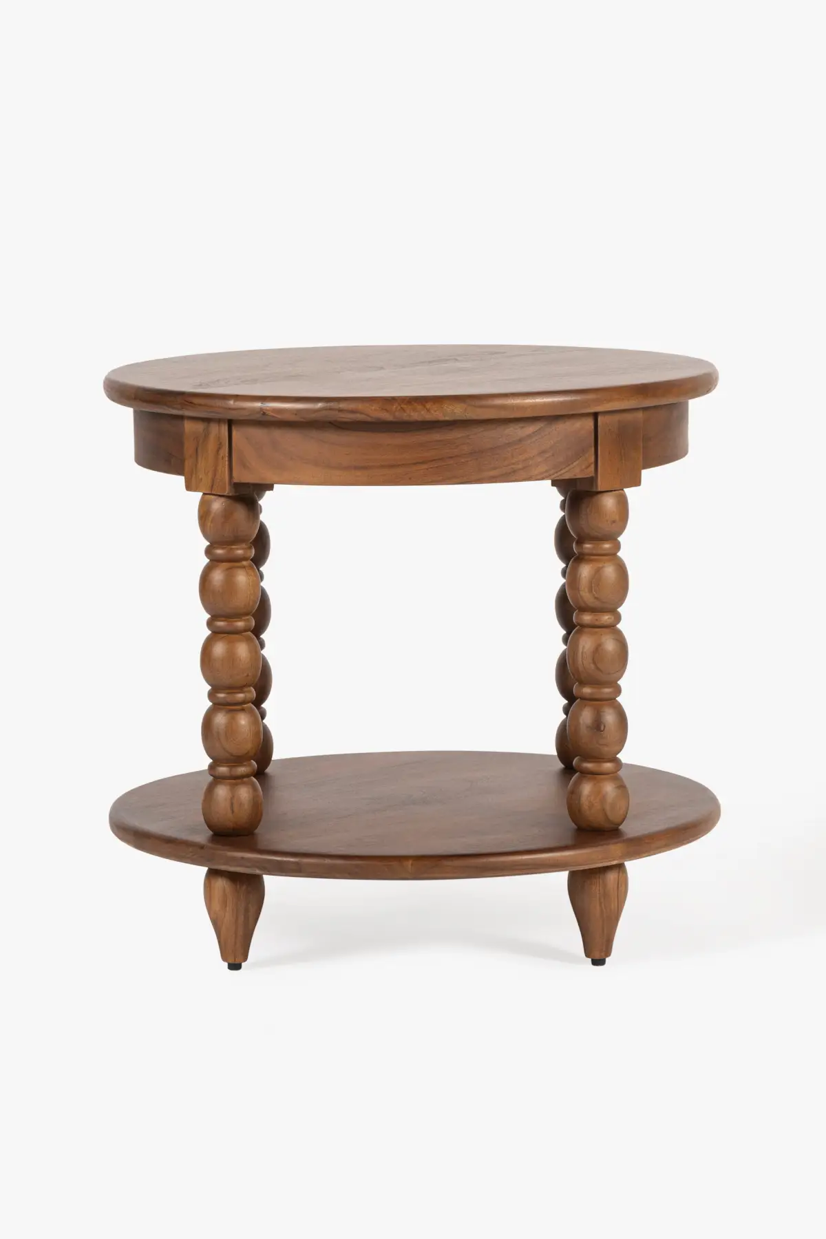 Spindle Round End Table