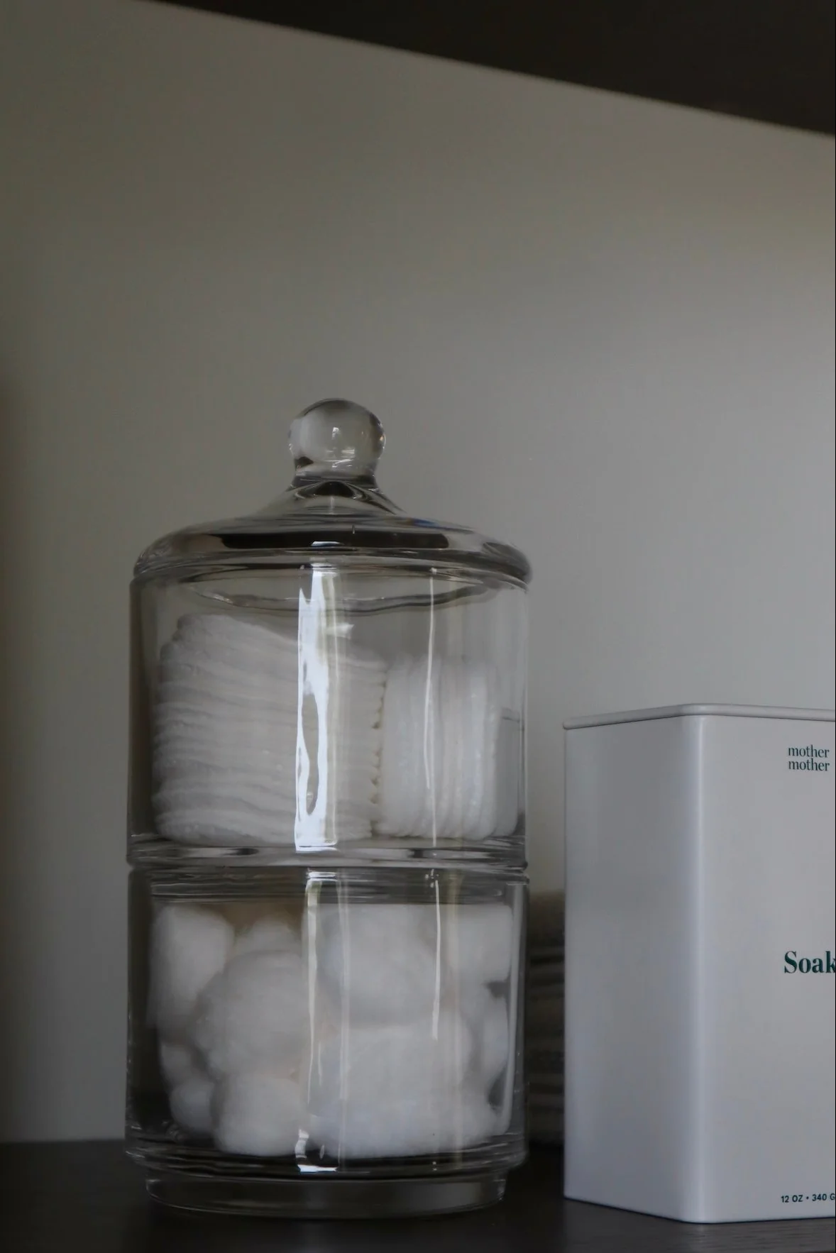 Stacked Glass Canister