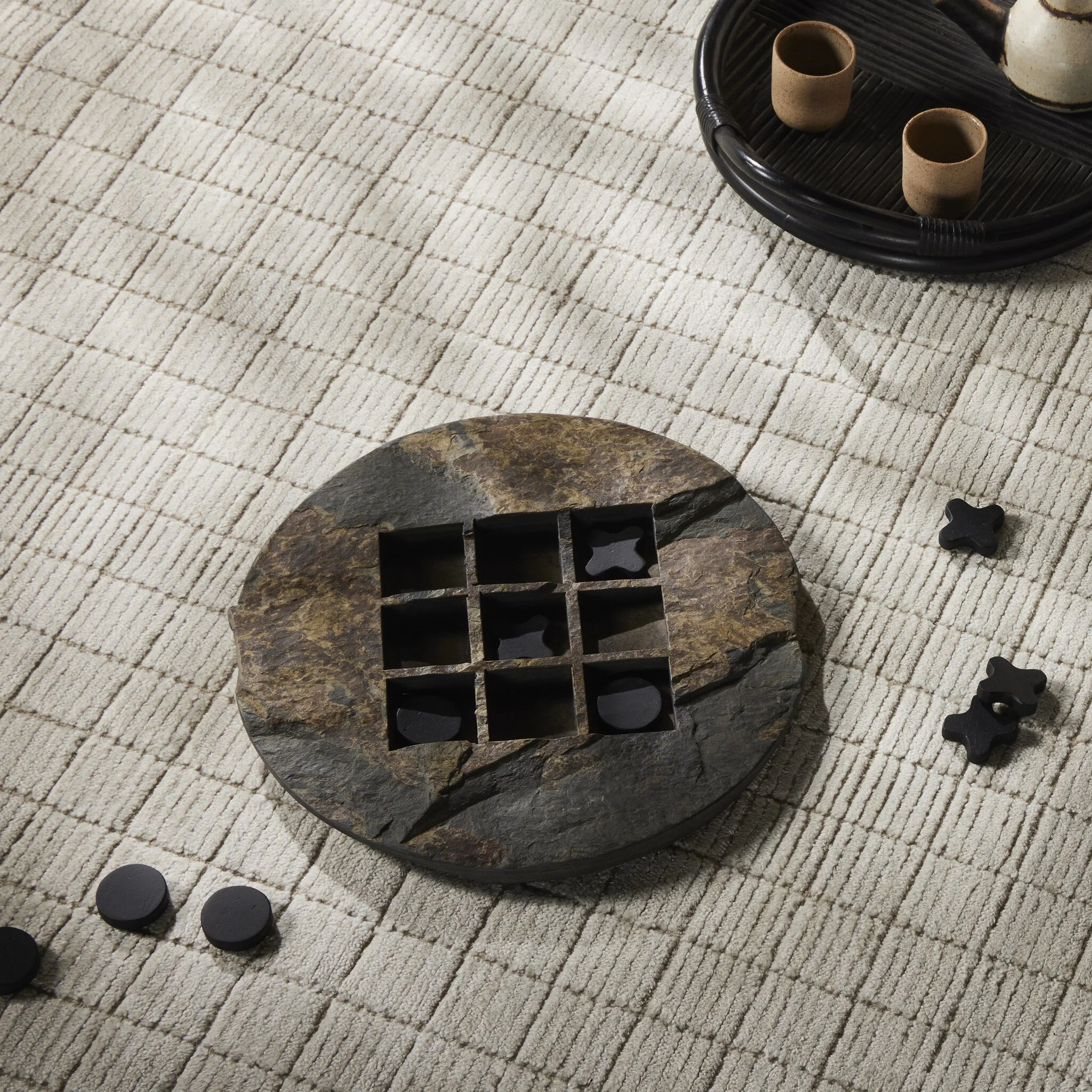 Stone Tic Tac Toe Set - Image 2