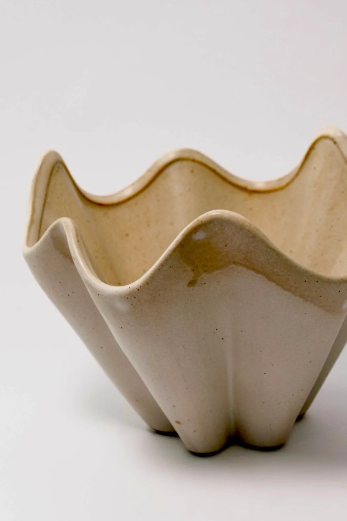Stoneware Pleated Bowl - Image 2