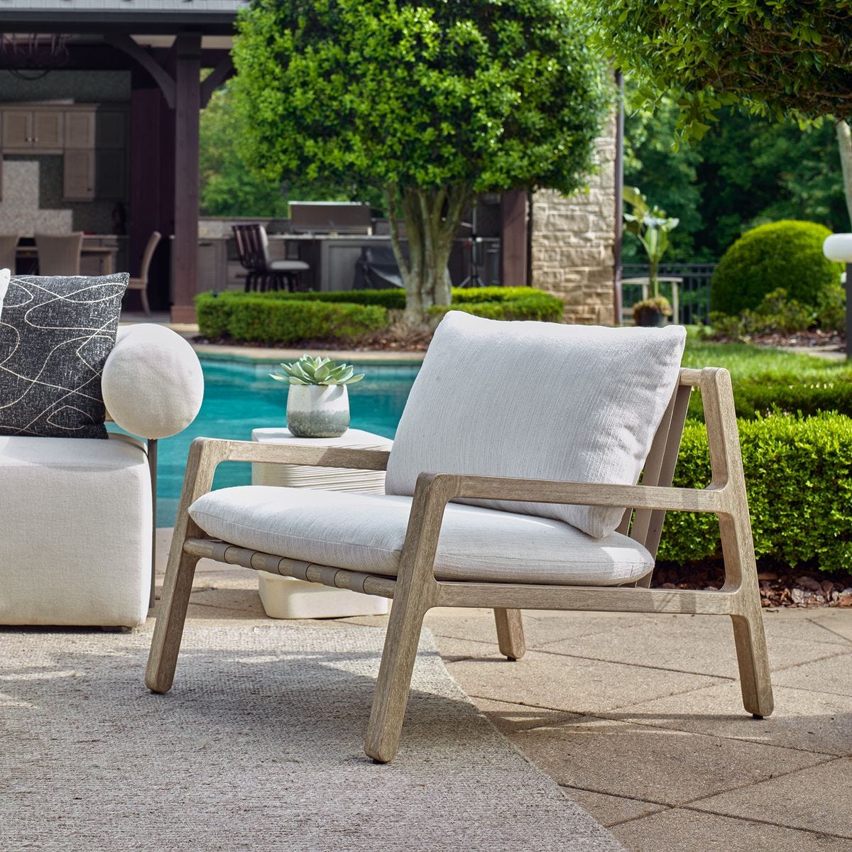 Strapped Outdoor Lounge Chair - Image 12