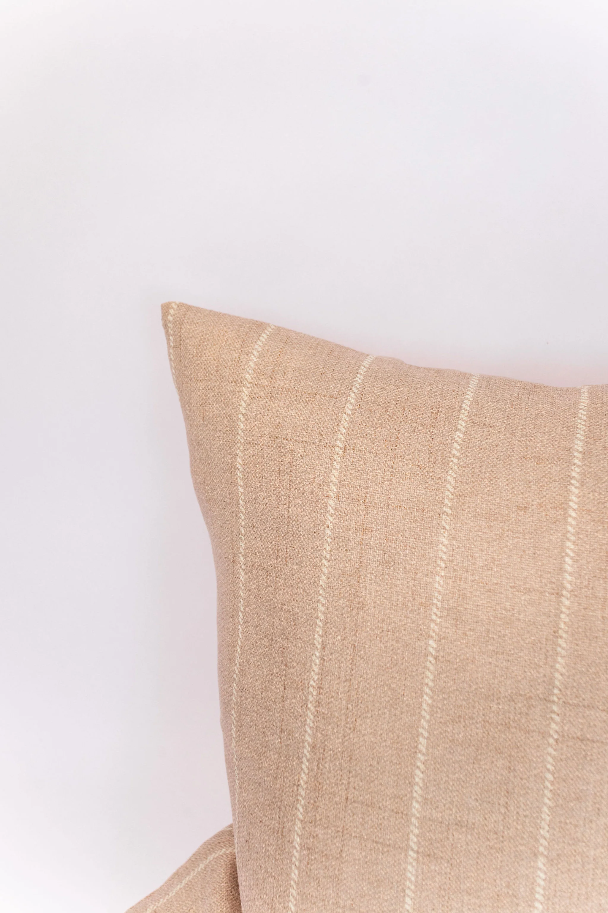 Striped Pillow - Tan - 18"x18" - Image 3