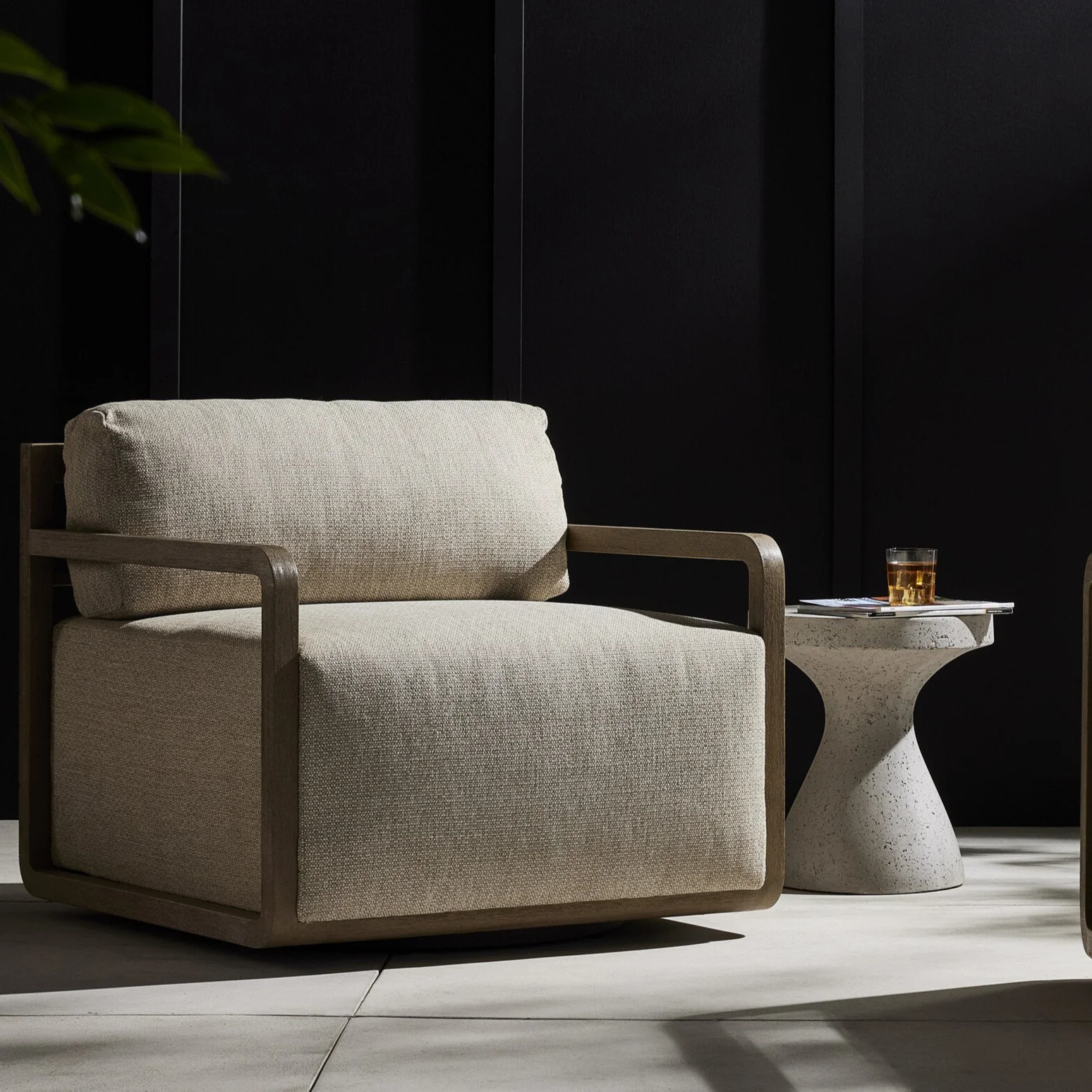 Stroud Outdoor Swivel Chair - Image 2